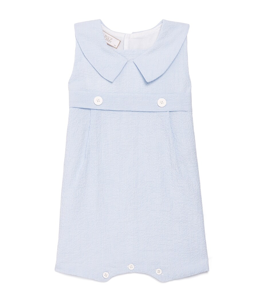 Cotton-Blend Candy Playsuit (1-24 Months) 801 T2066 SKY BLUE Image 1