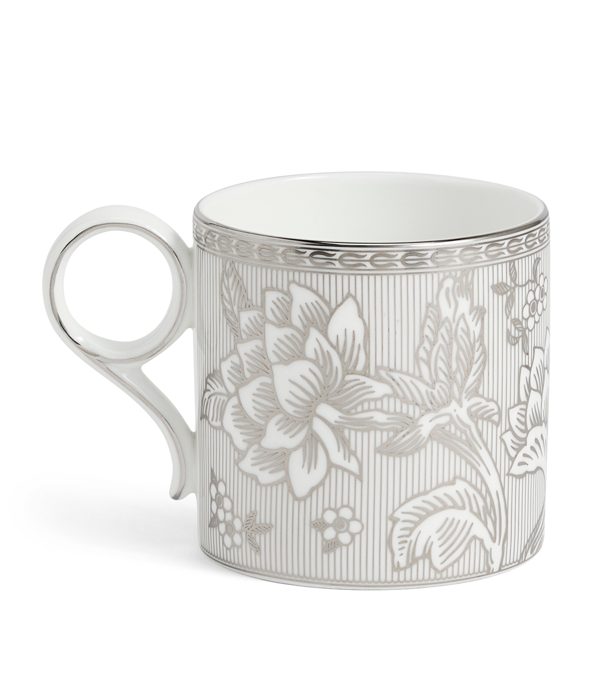 Bone China Silver Tonquin Mug (330ml) SILVER Image 3