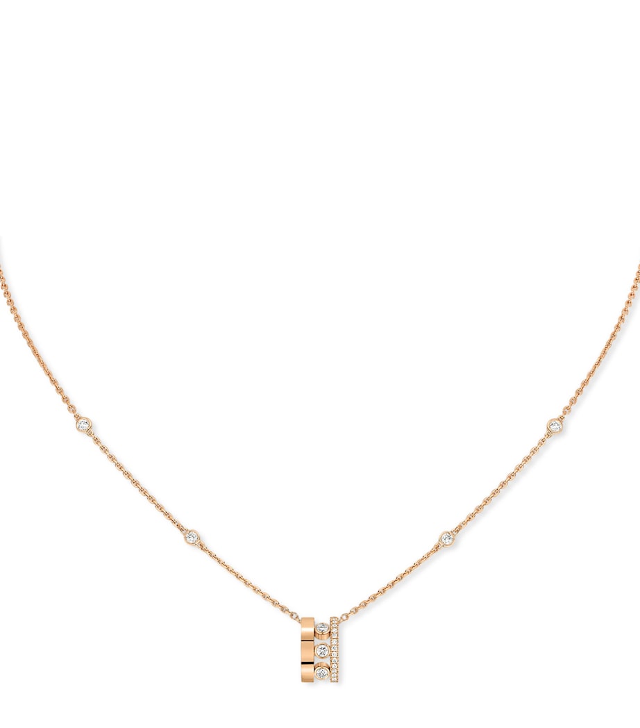 Pink Gold and Diamond Move Romane Necklace PINK GOLD Image 1
