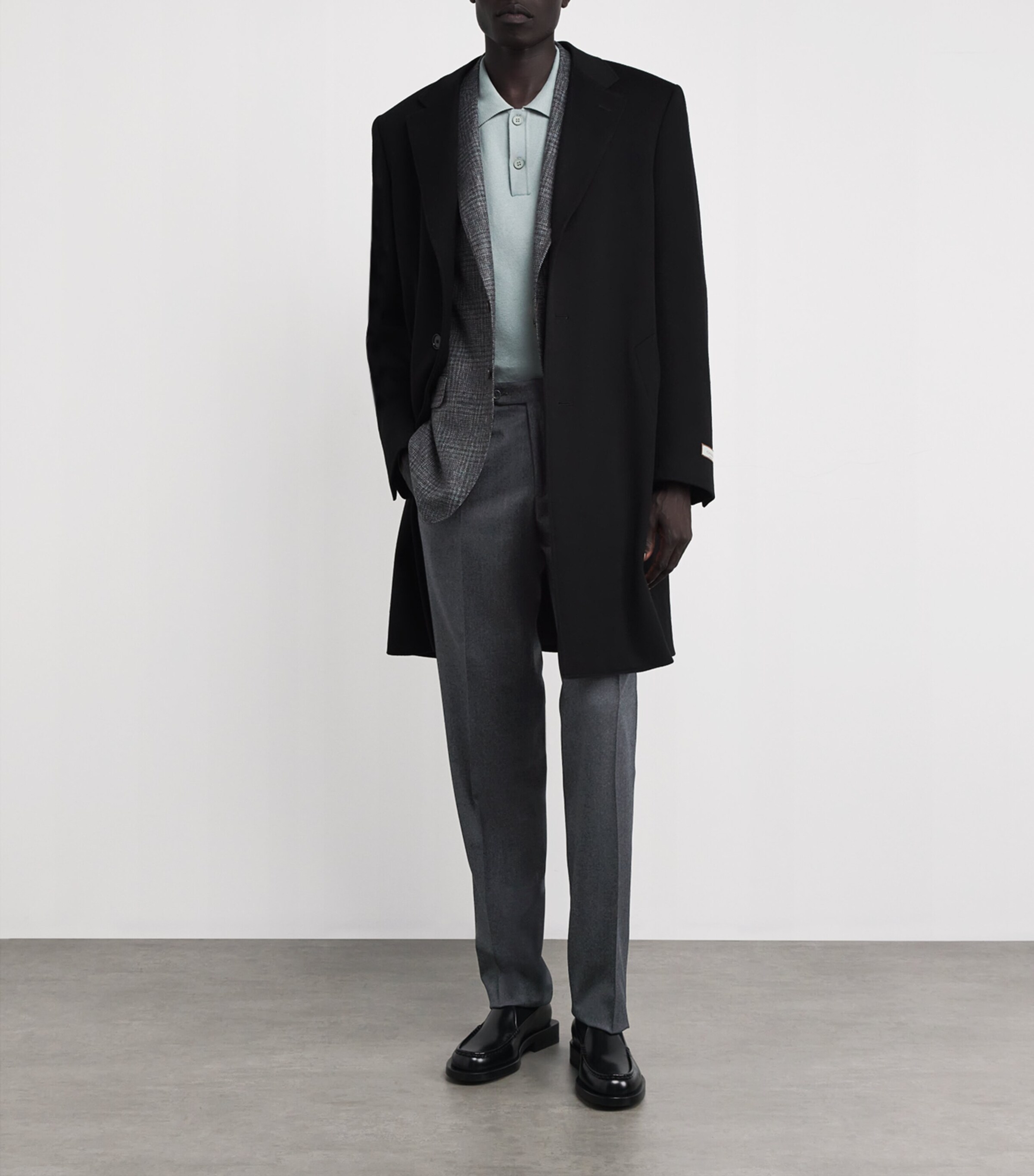 Canali Mens Wool Chinos Image 2