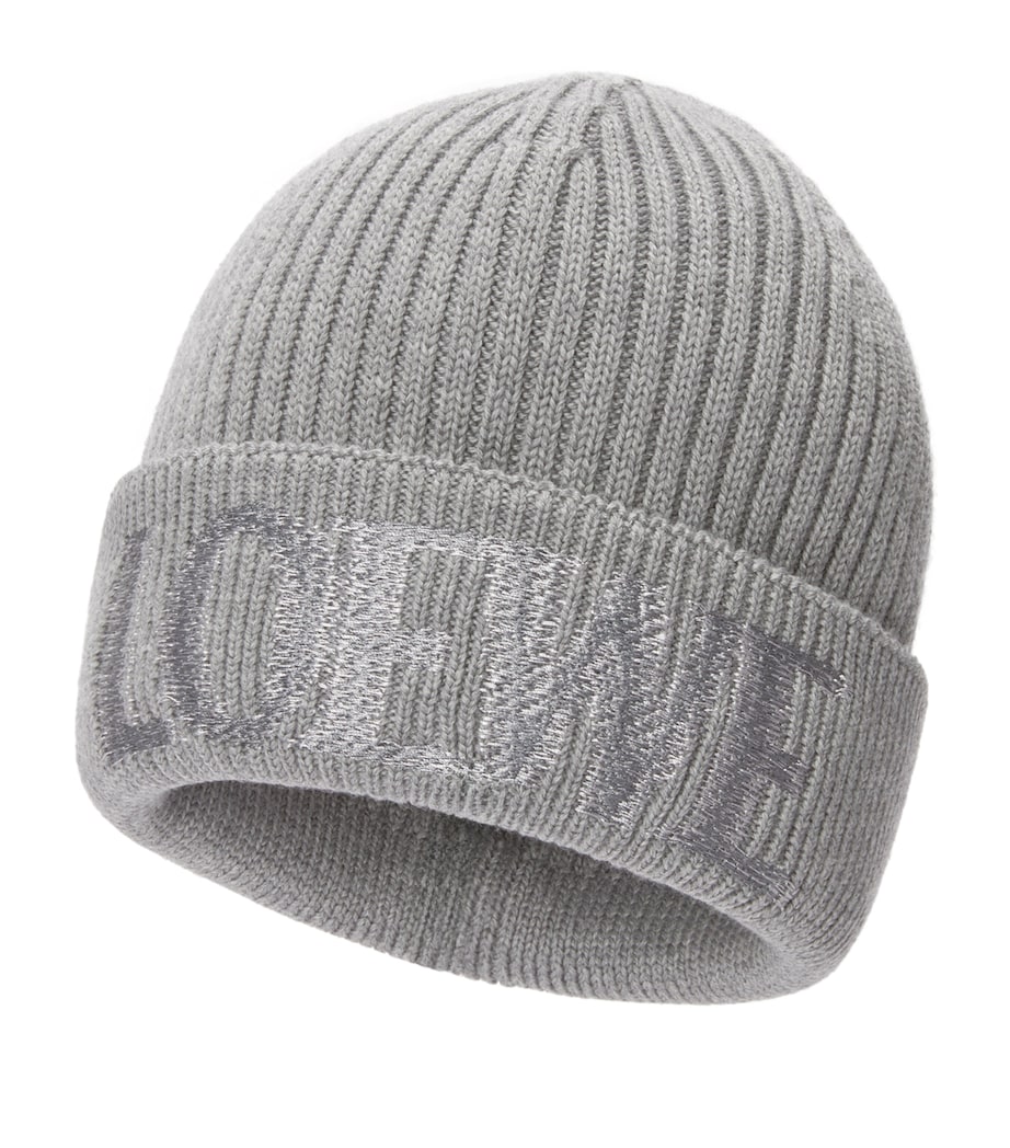 Wool Logo Beanie GREY Image 1