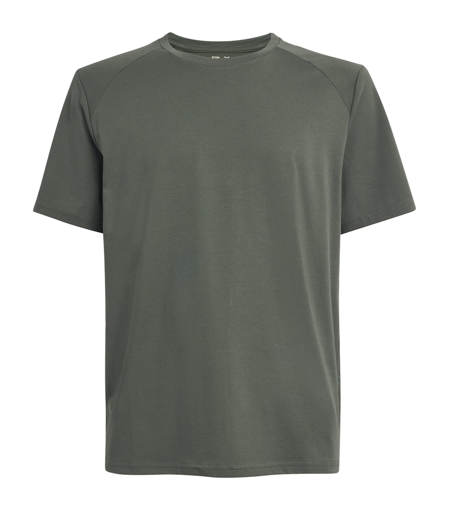 Cotton-Blend Performance T-Shirt FOSSIL GREEN Image 1