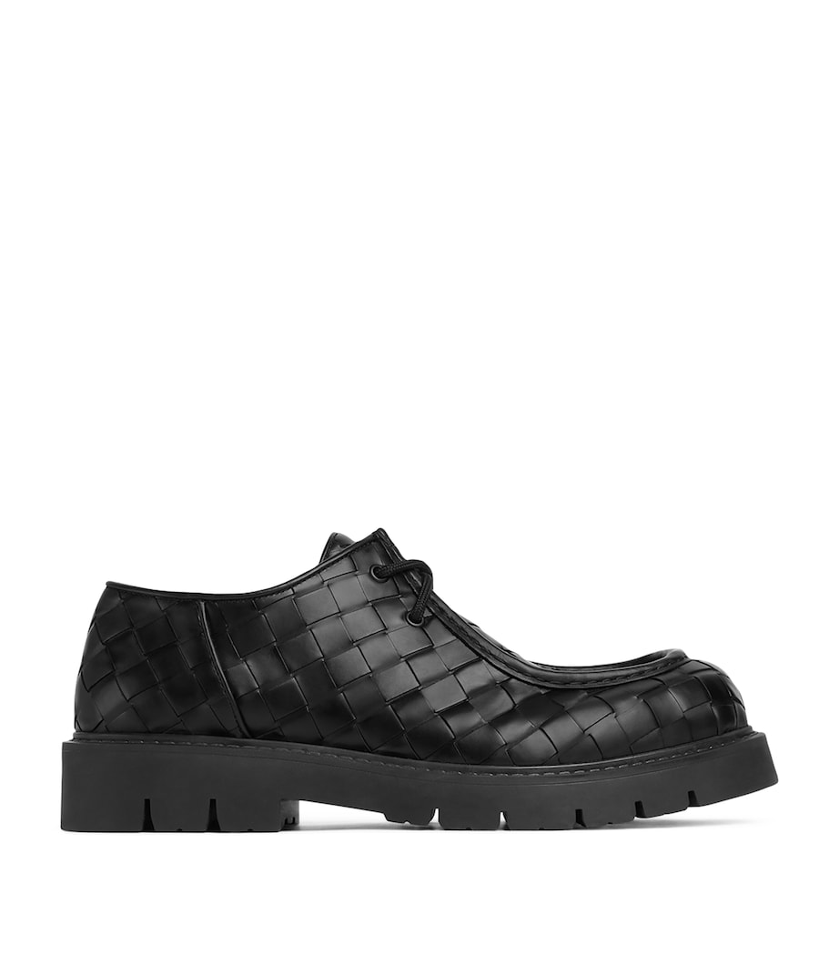 Bottega Veneta Leather Haddock Lace-Up Shoes Image 1