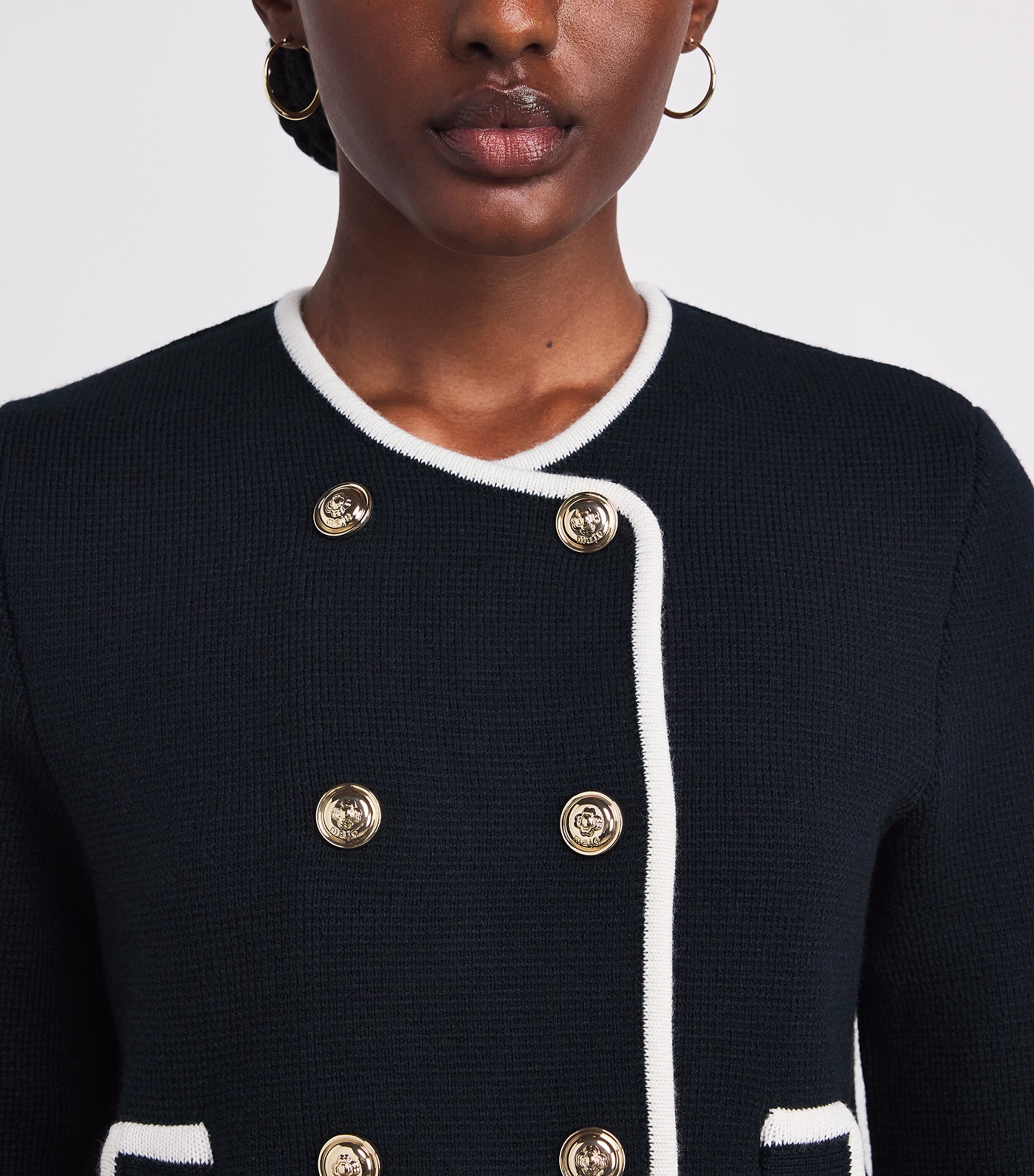 Knitted Cardigan NAVY Image 6