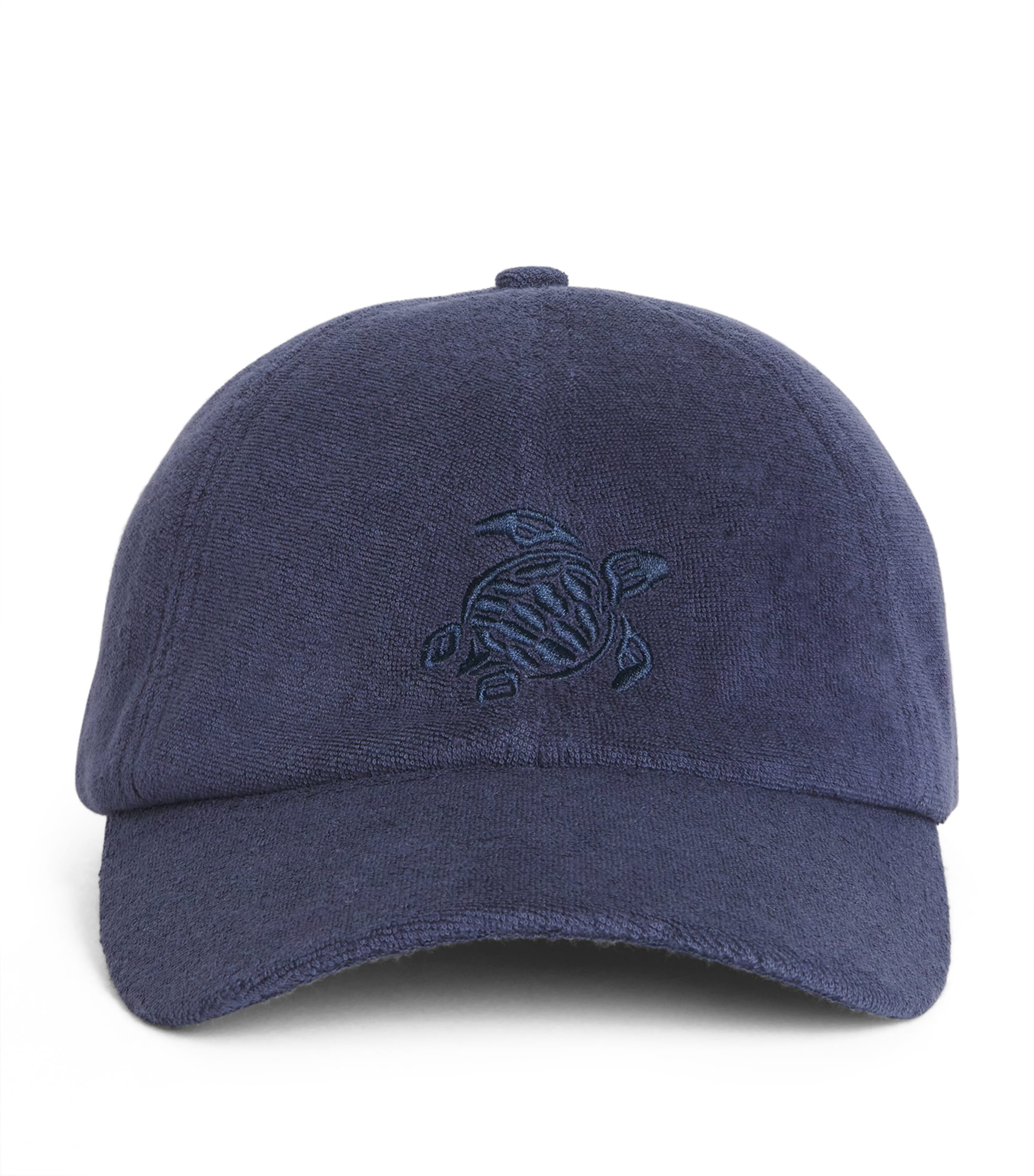 Vilebrequin Terry Embroidered Logo Baseball Cap In Navy
