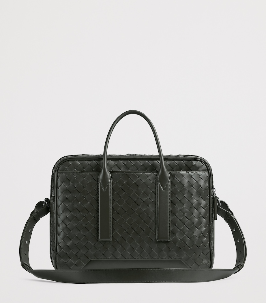 Leather Intrecciato Getaway Briefcase 3009 Image 4