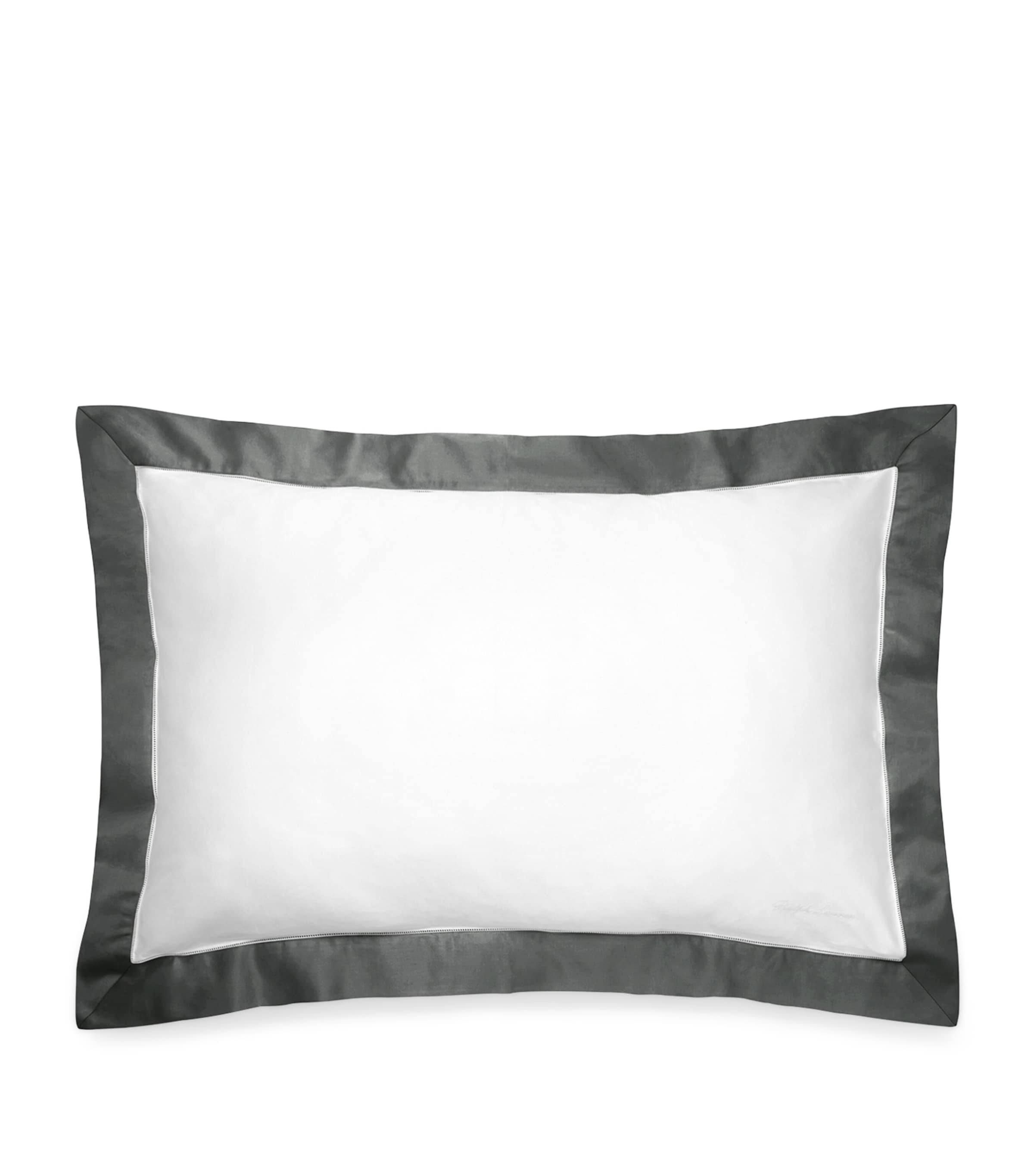 Ralph Lauren Home Langdon King Oxford Sham (50cm x 90cm) Graphite Image 2
