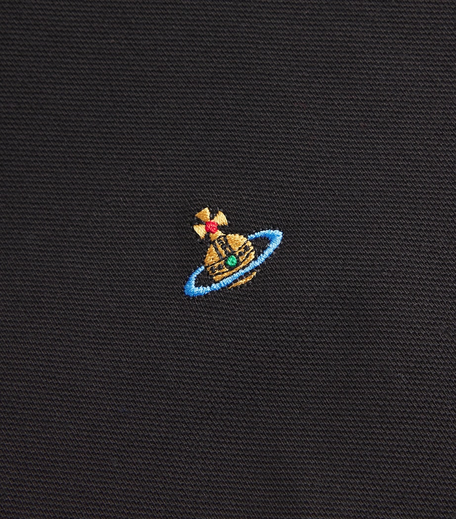 Cotton Orb Polo Shirt N401-BLACK Image 5