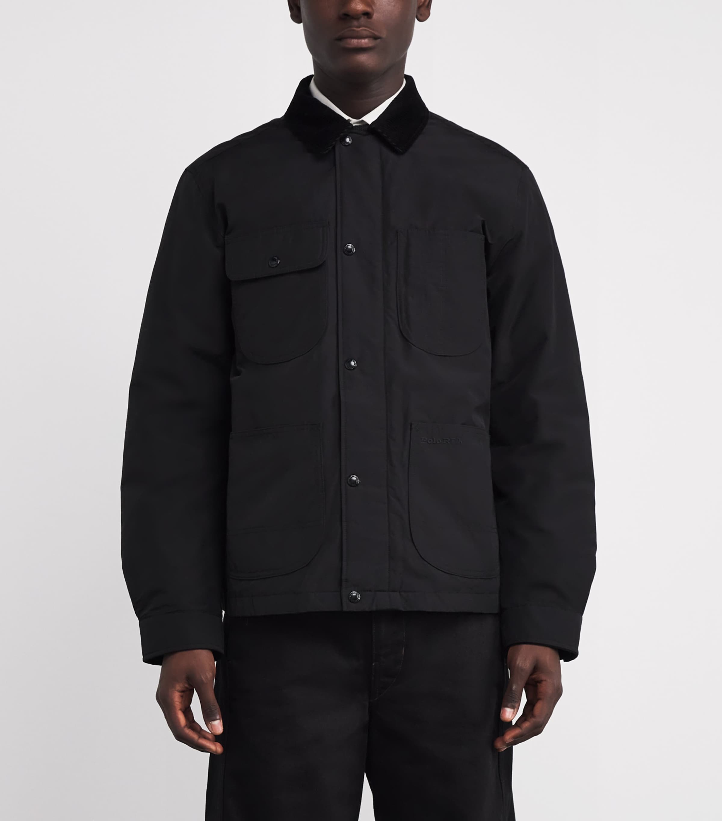 Elsdon Down Utility Jacket BLACK Image 3