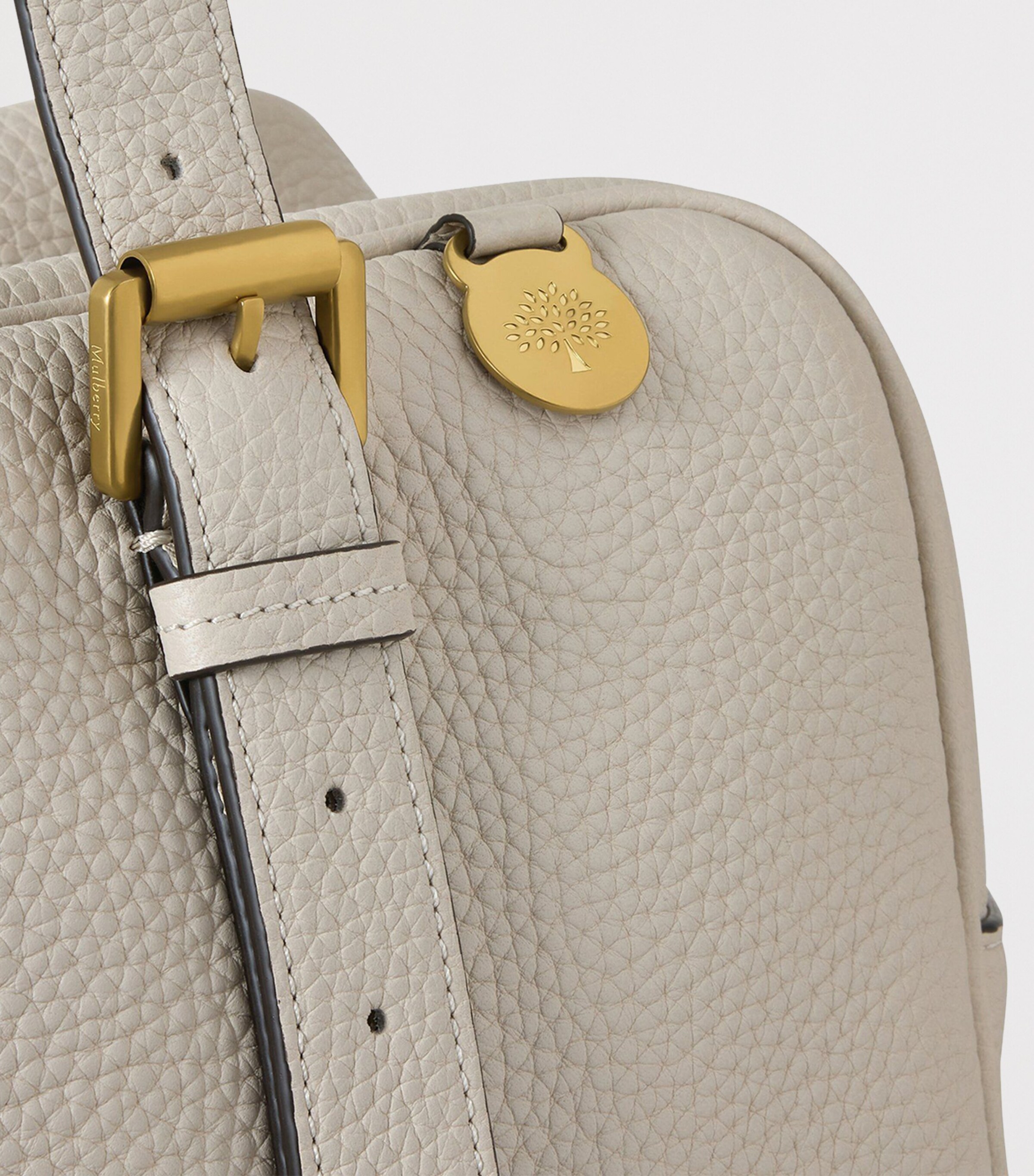 Mulberry Leather Boston Shoulder Bag Chalk Image 6