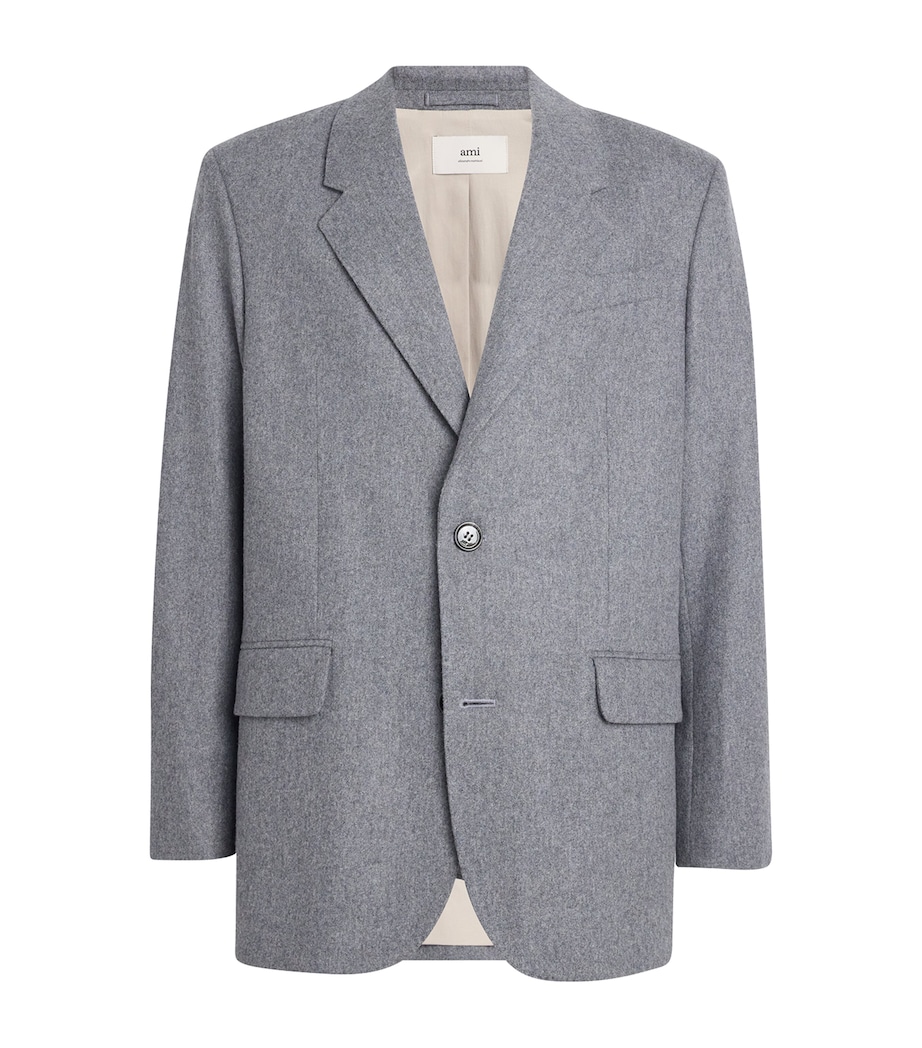 Wool Oversized Blazer 050 - GRIS Image 1