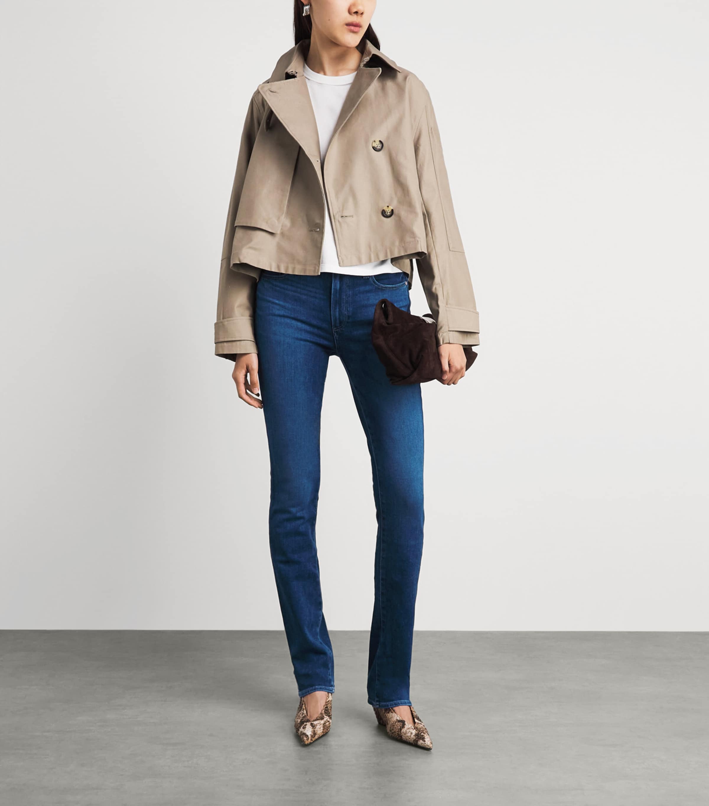 PAIGE Womens Hoxton Slim Jeans Kindred Image 2