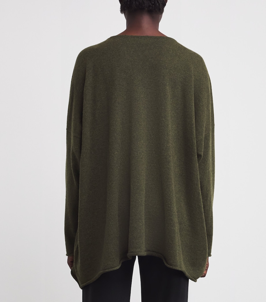 Cashmere Bateau A-Line Sweater MOSBRNZ Image 4