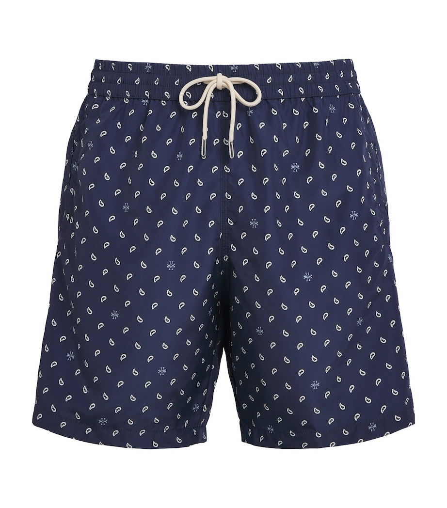 Jacob Cohën Mens Paisley Swim Shorts Blu Paisley Image 1