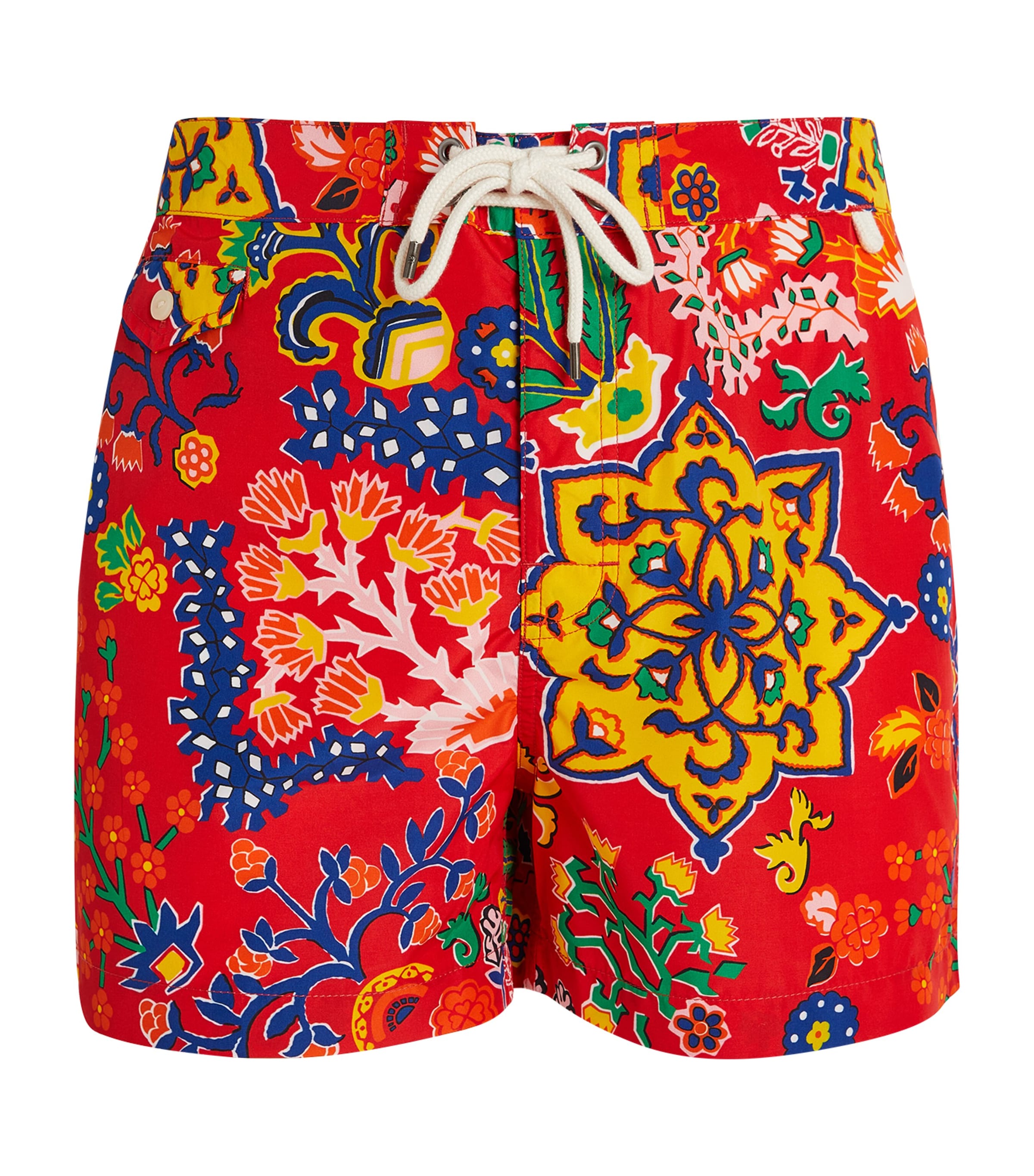 Polo Ralph Lauren Printed Swim Shorts In Red