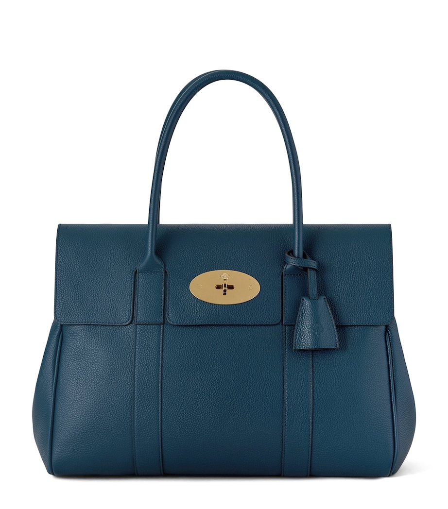 Mulberry Womens Leather Bayswater Top-Handle Bag Out Of The Blue Image 1