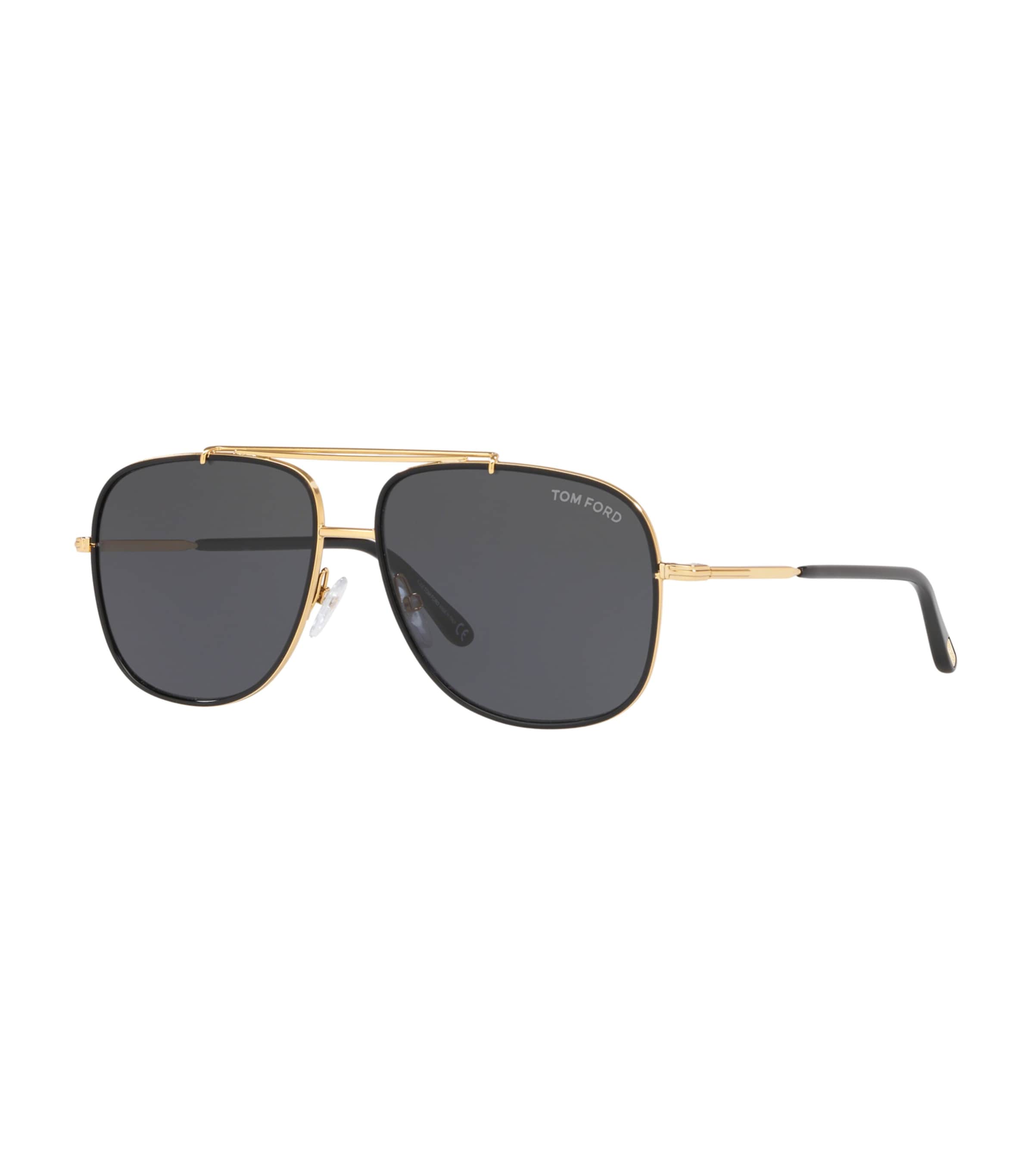 TOM FORD Metal Benton Square Sunglasses Gold Image 4