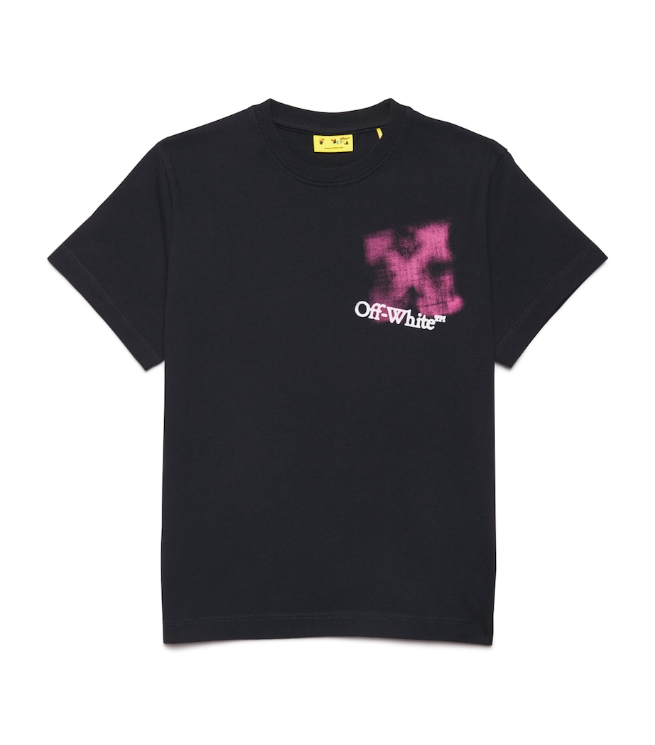 Arrow Spray T-Shirt (4-12+ Years) 1032BLACK-FUCHSIA Image 1