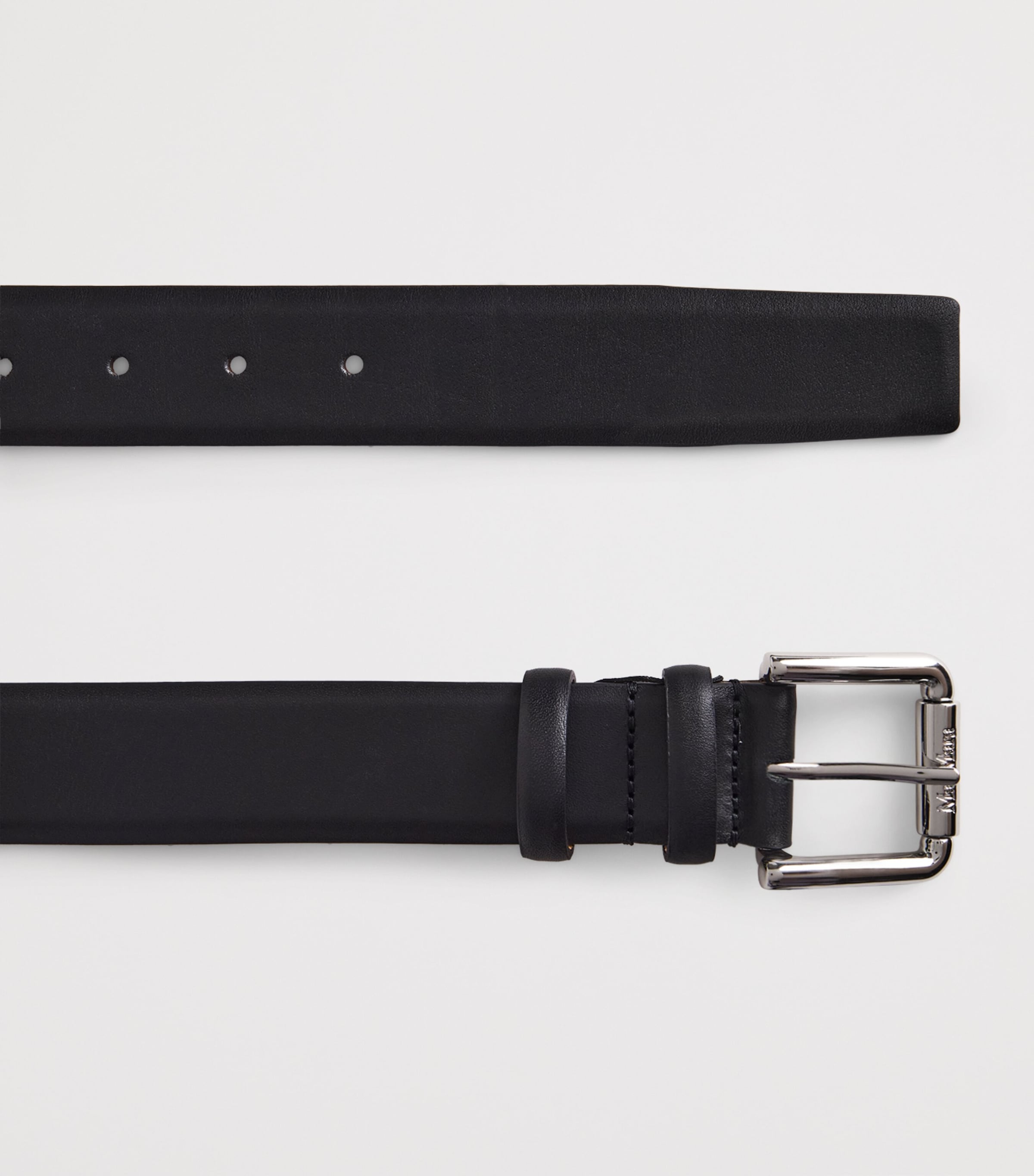 Leather Belt Suspenders BLACK Image 4