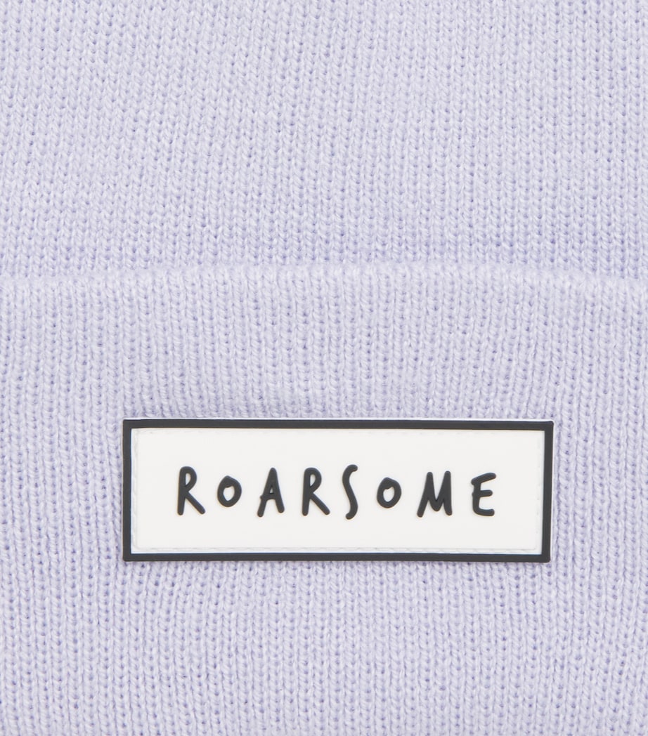 Roarsome Logo-Patch Beanie Purple Image 3