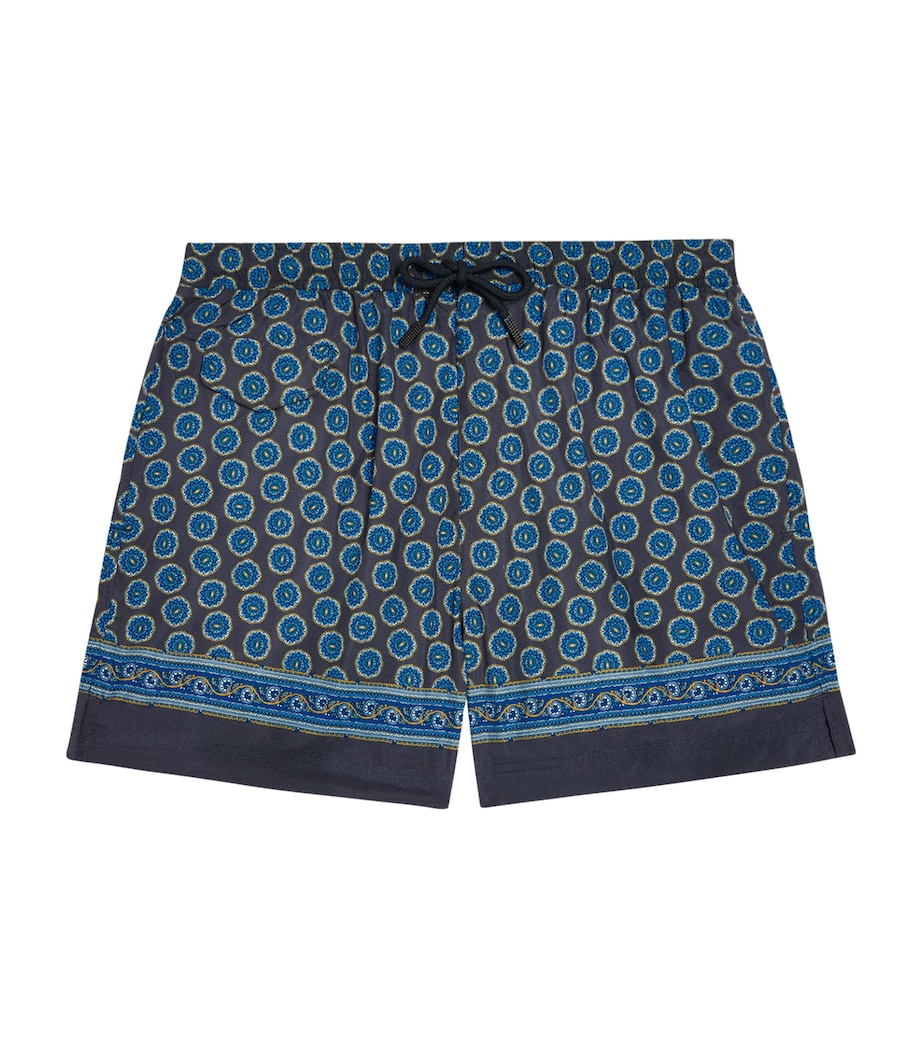 Dunhill Mens Medallion Printed Swim Shorts Image 1
