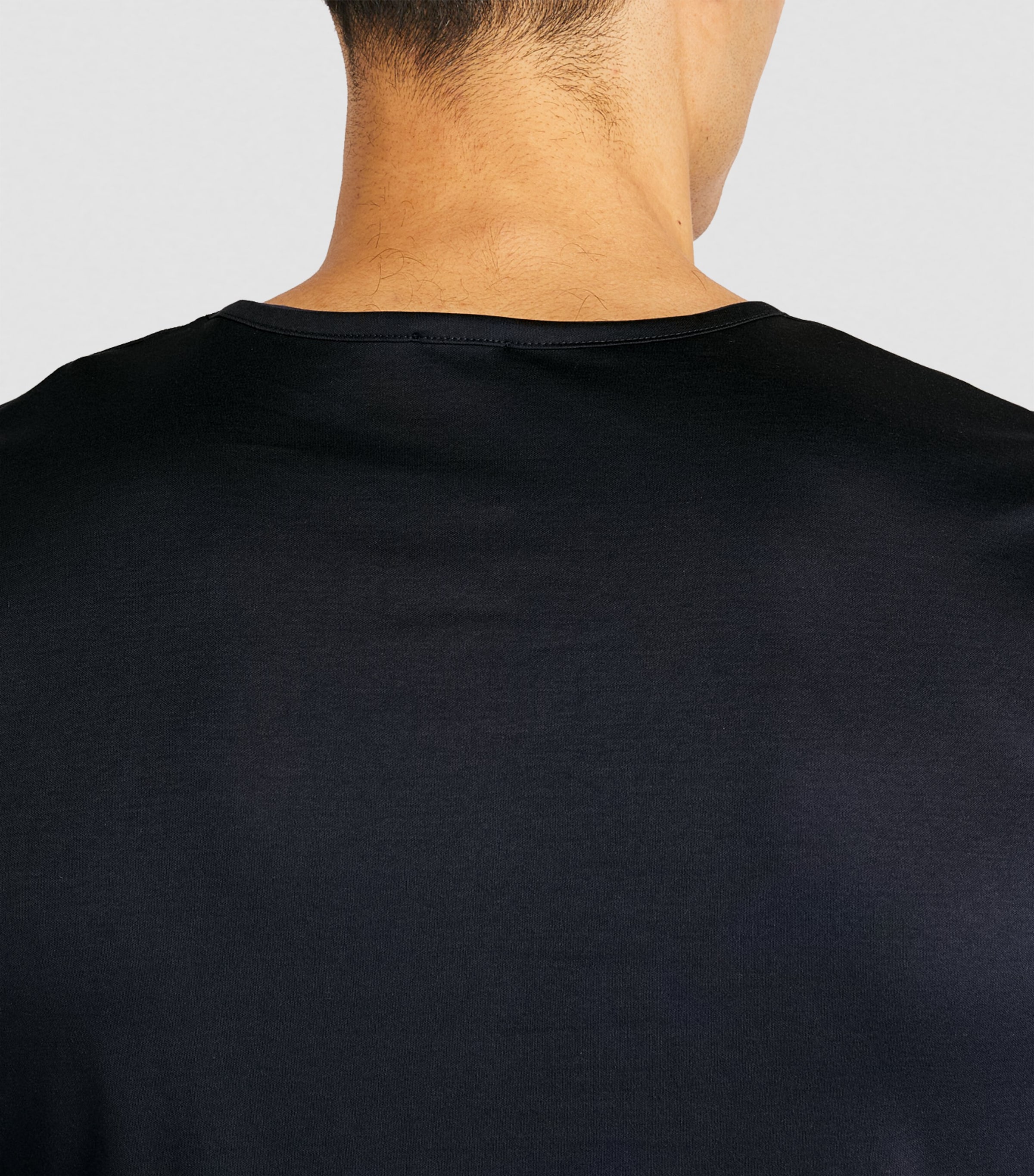 286 Sea Island Cotton T-Shirt 447/NAVY Image 4