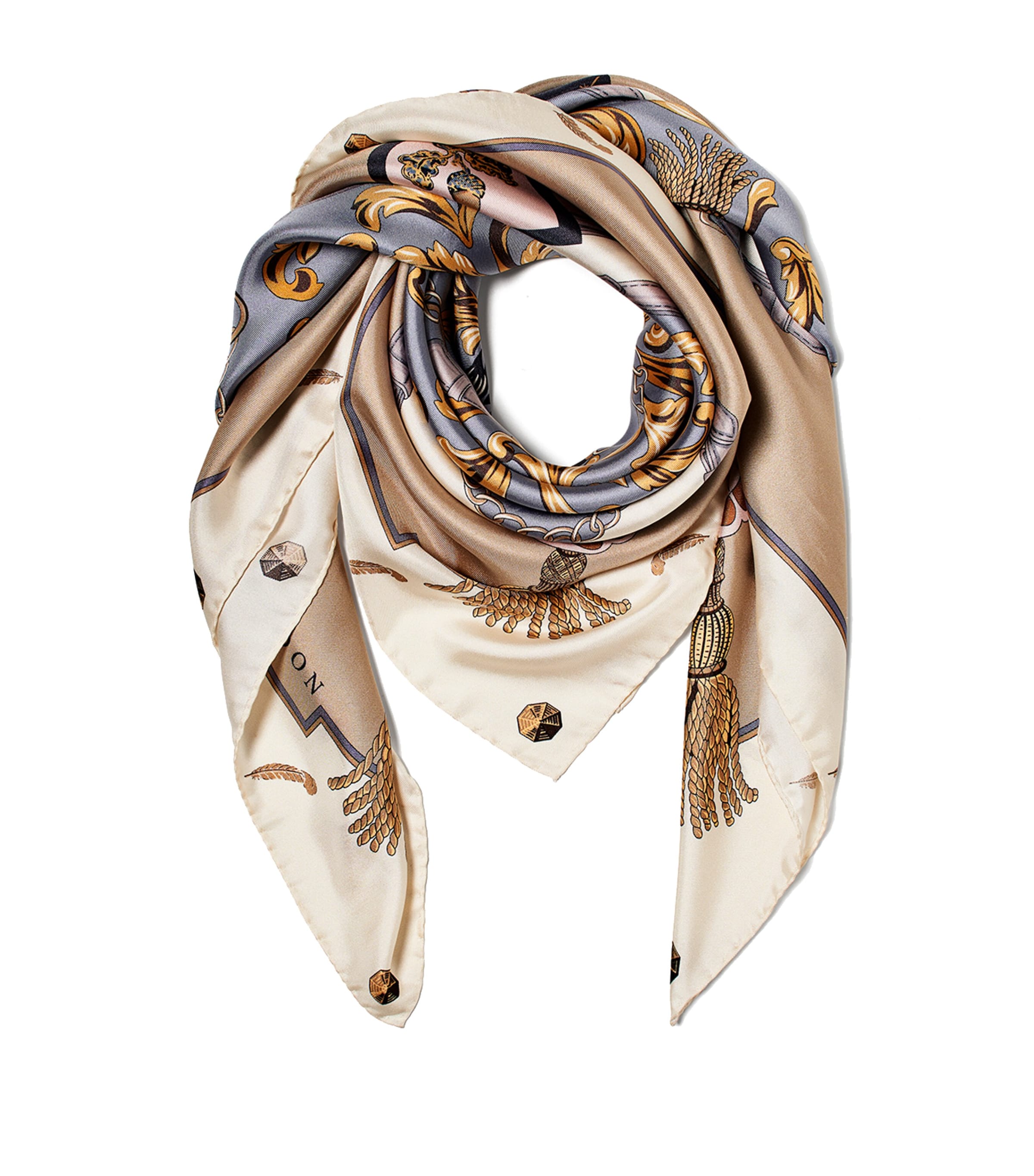 Silk Signature Scarf NEUTRAL Image 2