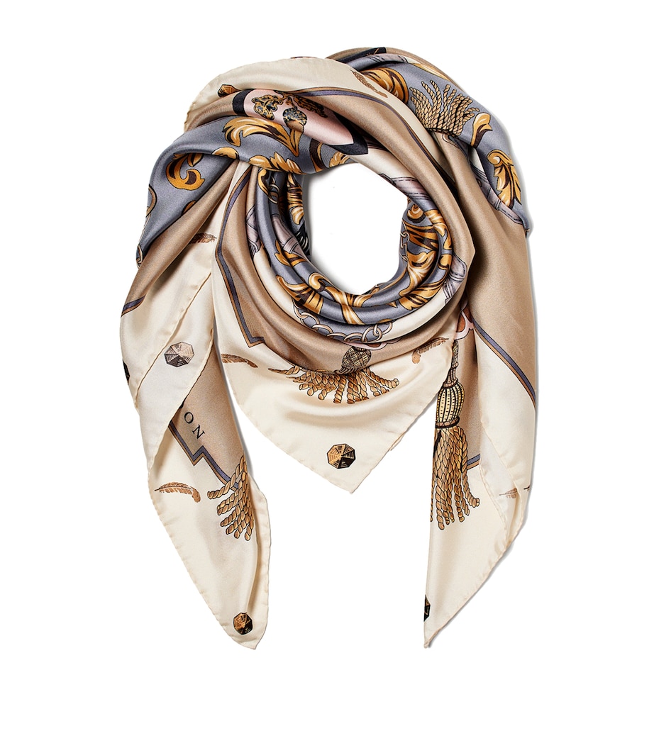 Silk Signature Scarf NEUTRAL Image 2