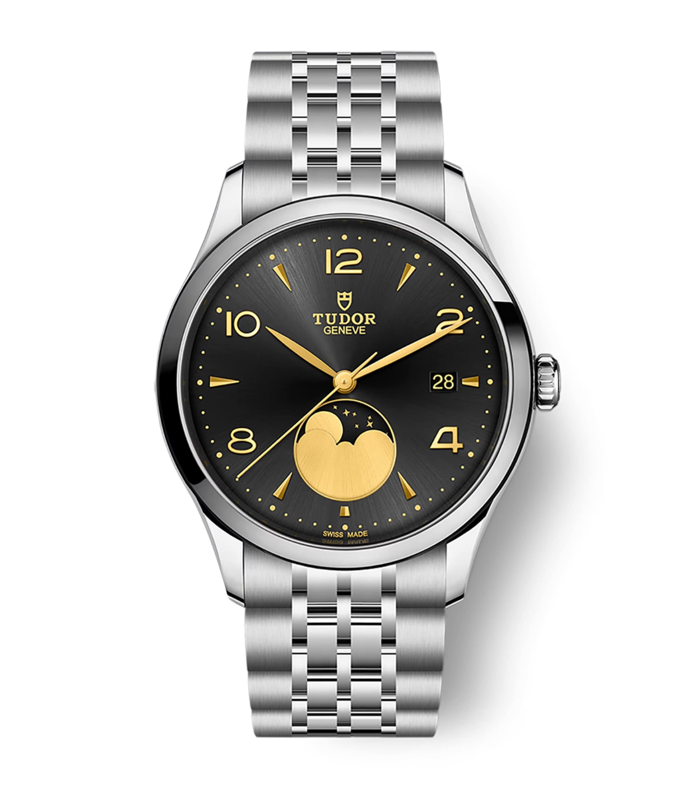 1926 Luna Stainless Steel Watch 39mm BLACK Image 1