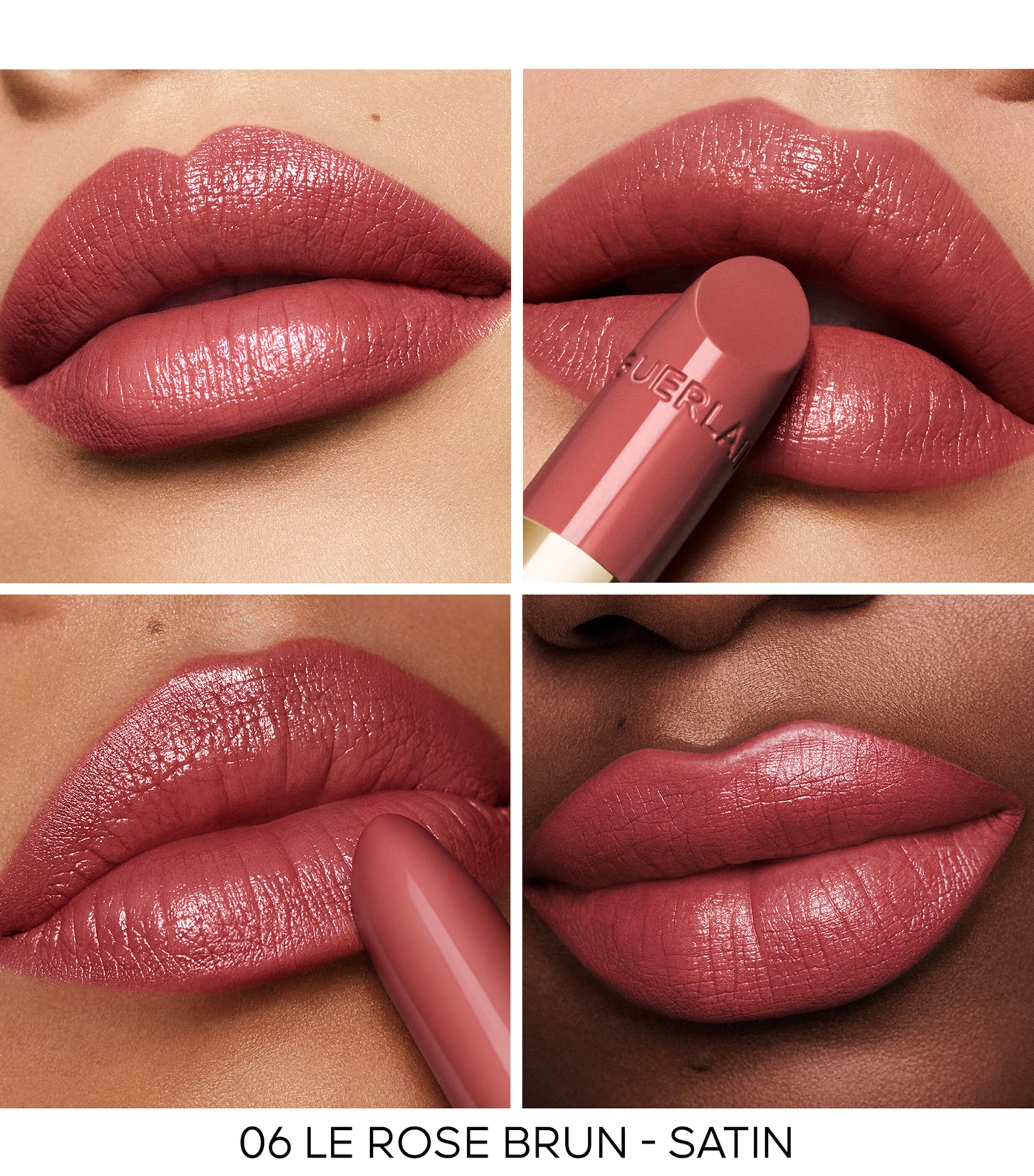 Guerlain Rouge G Ultra-Care Satin Lipstick - Refill Rose Brun Image 3