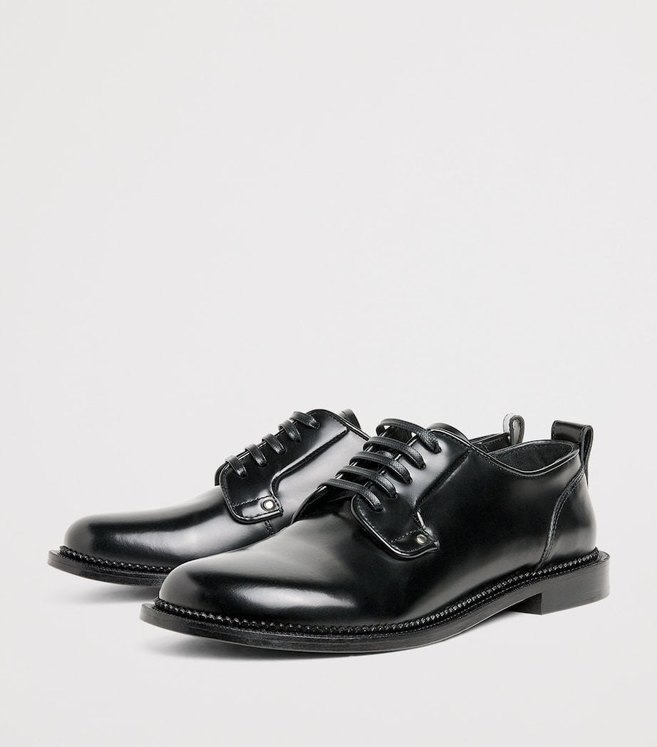 Leather Anatomical Derby Shoes 001 - NOIR Image 3