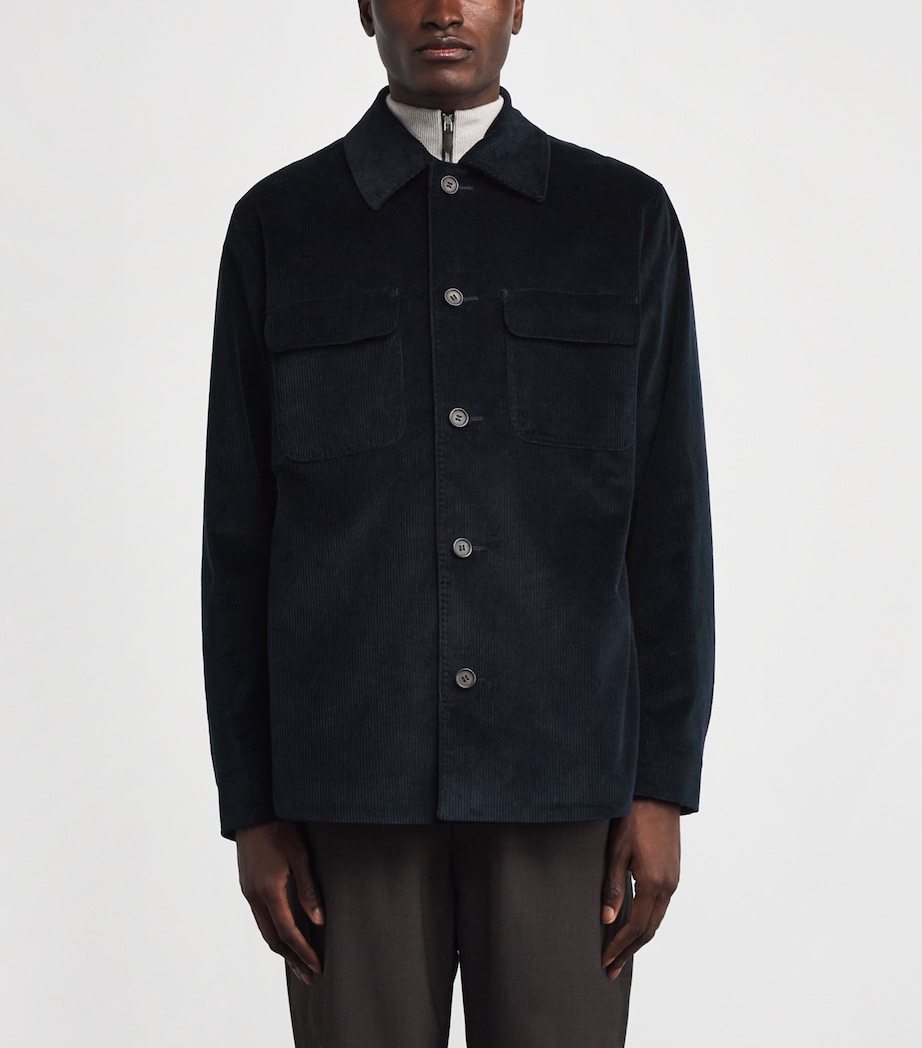 Cotton-Blend Corduroy Scala Overshirt NVY NAVY Image 3
