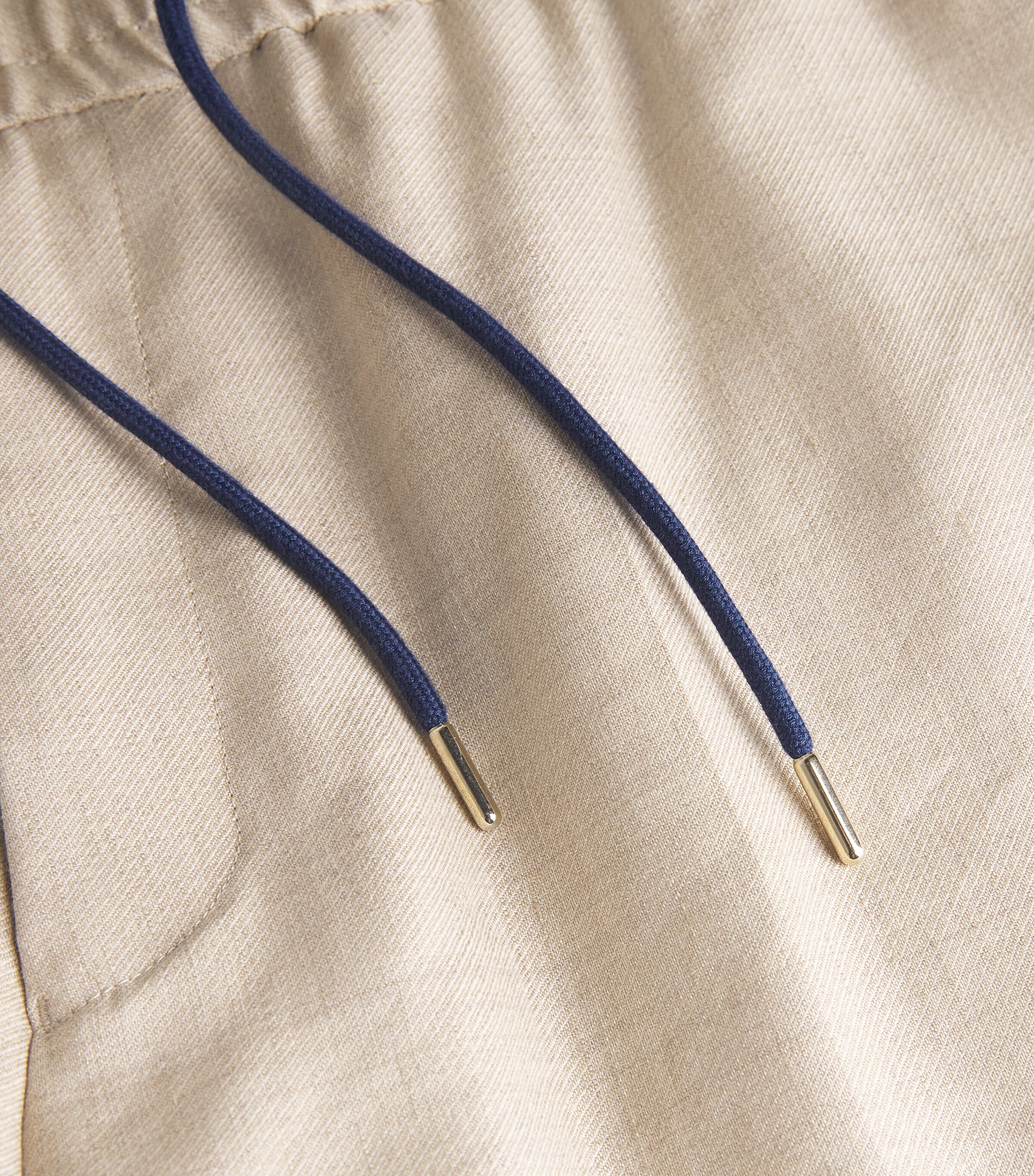 Paul Smith Mens Linen-Wool Straight Trousers Beige Image 5