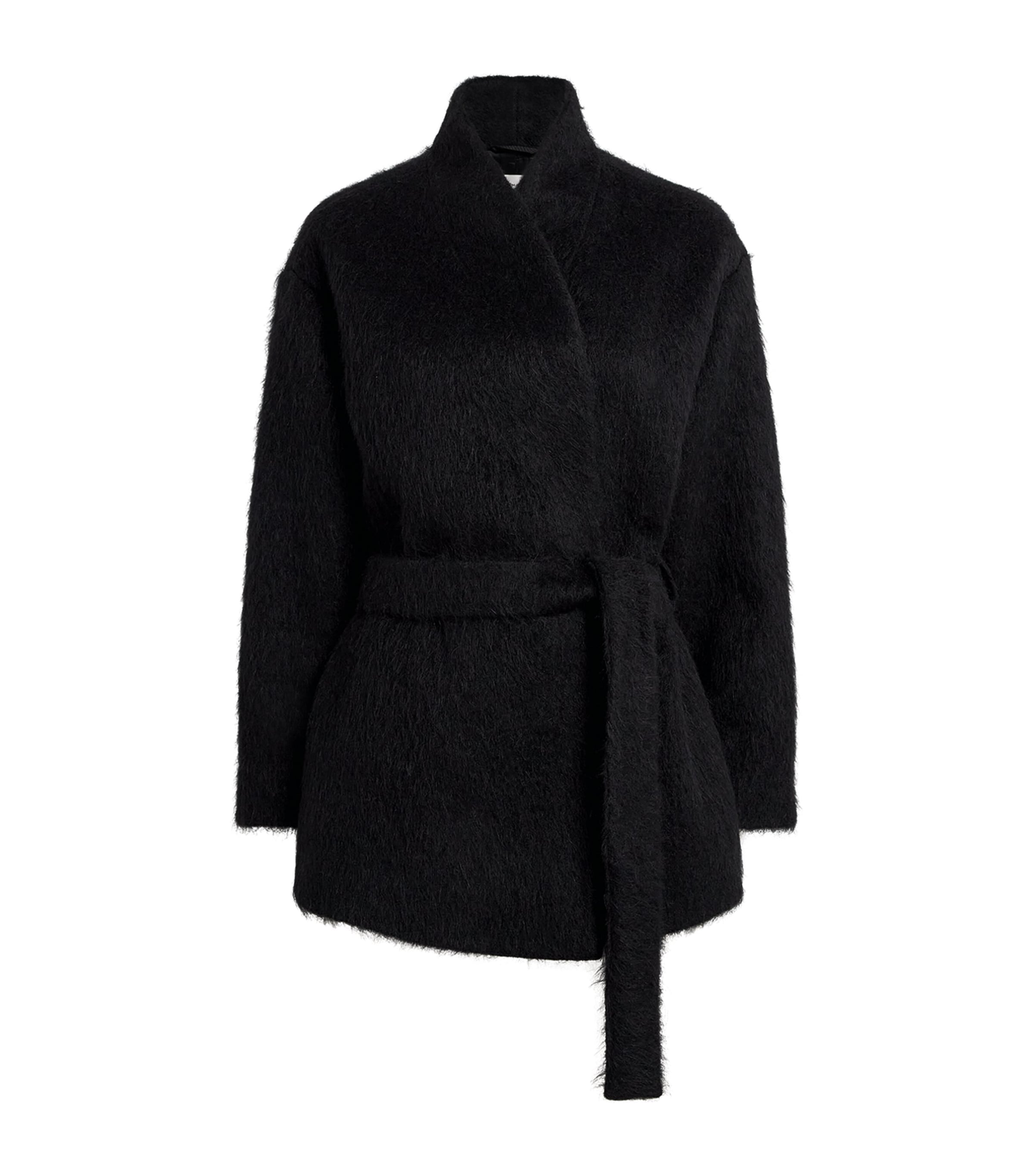 Almada Label Wool-blend Noorie Coat In Black