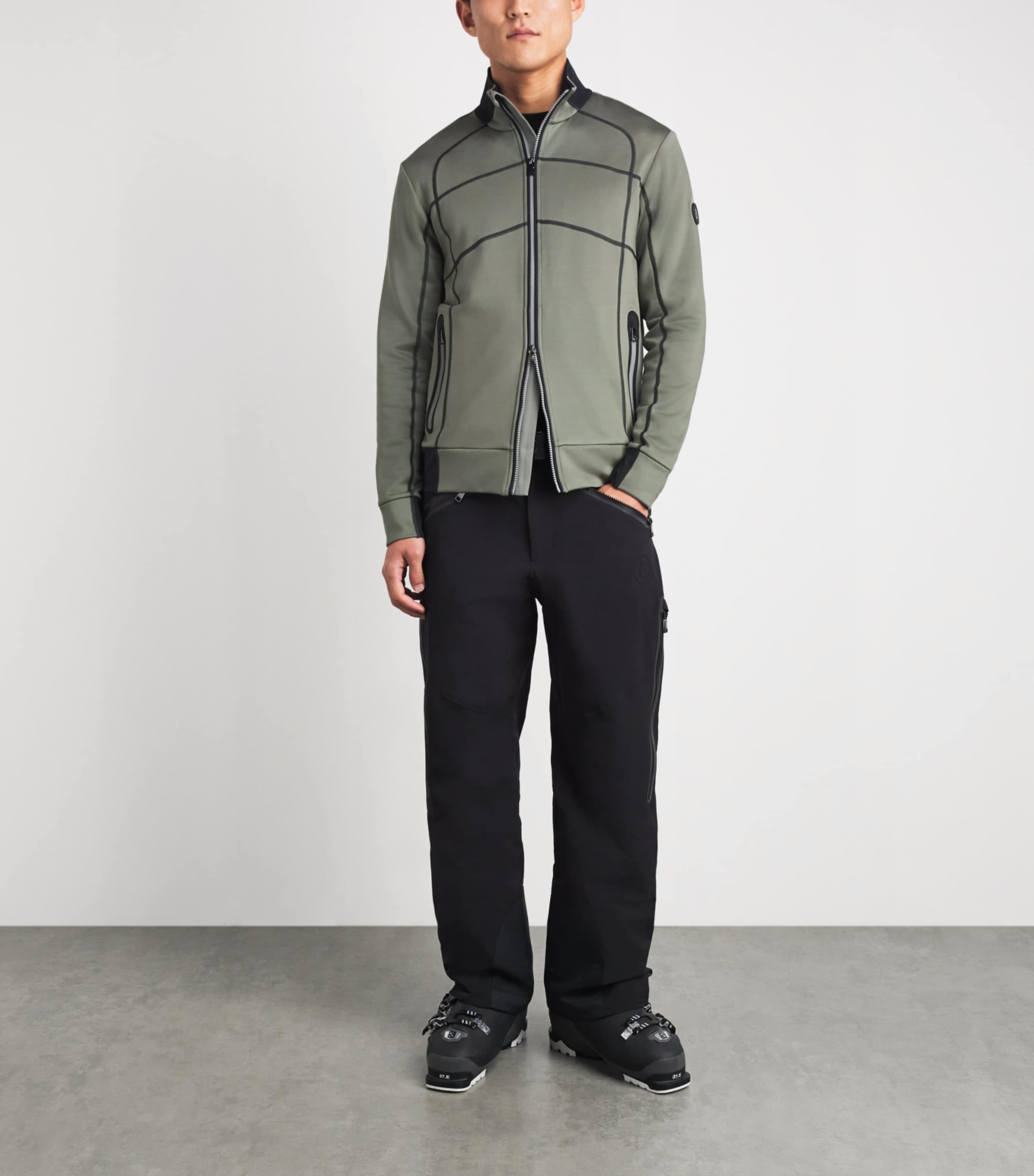 Bogner Mens Mid-Layer Hayo Jacket Slate Green Image 2