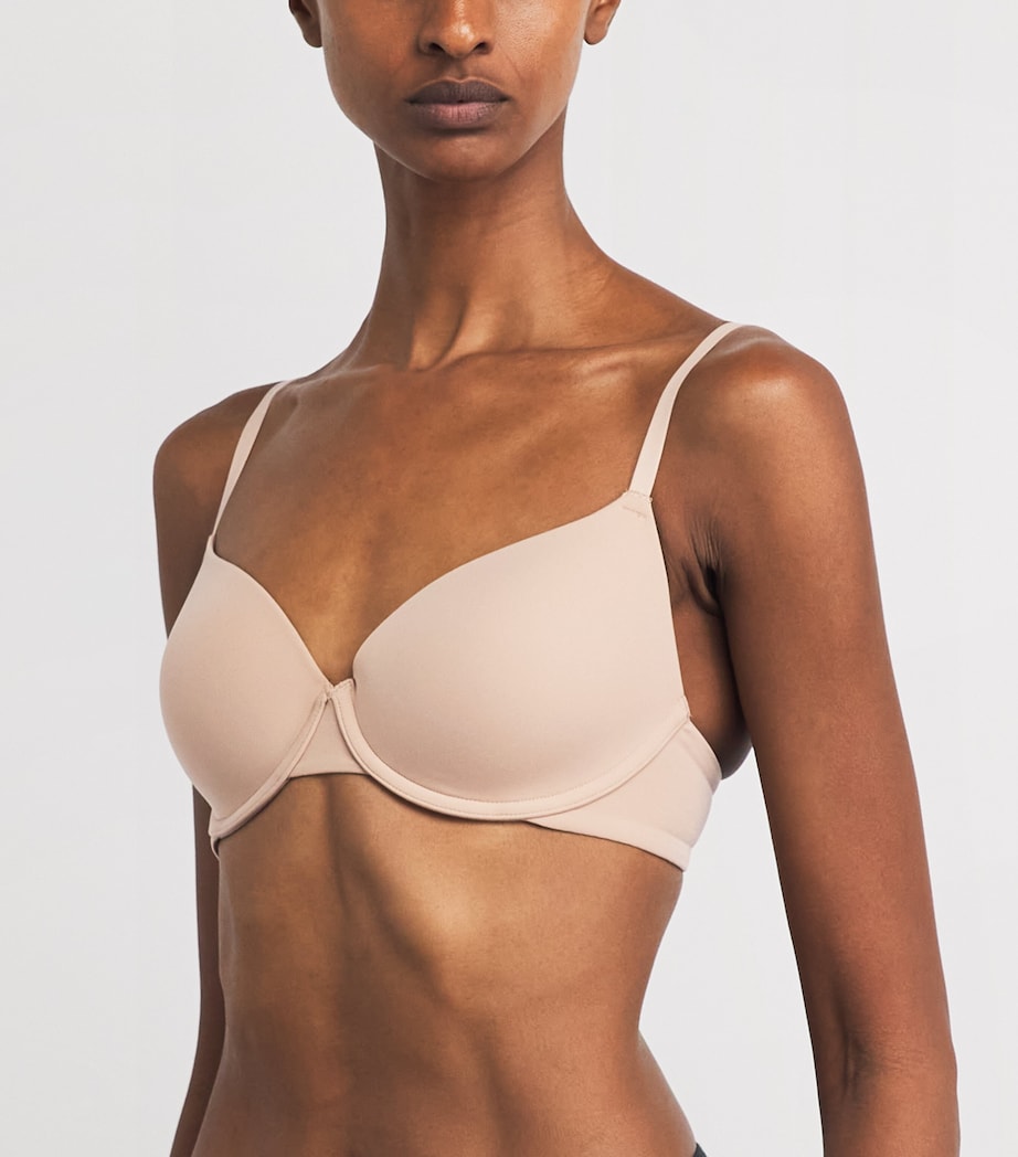Skims Womens Fits Everybody Push-Up Demi Bra Sand Image 2