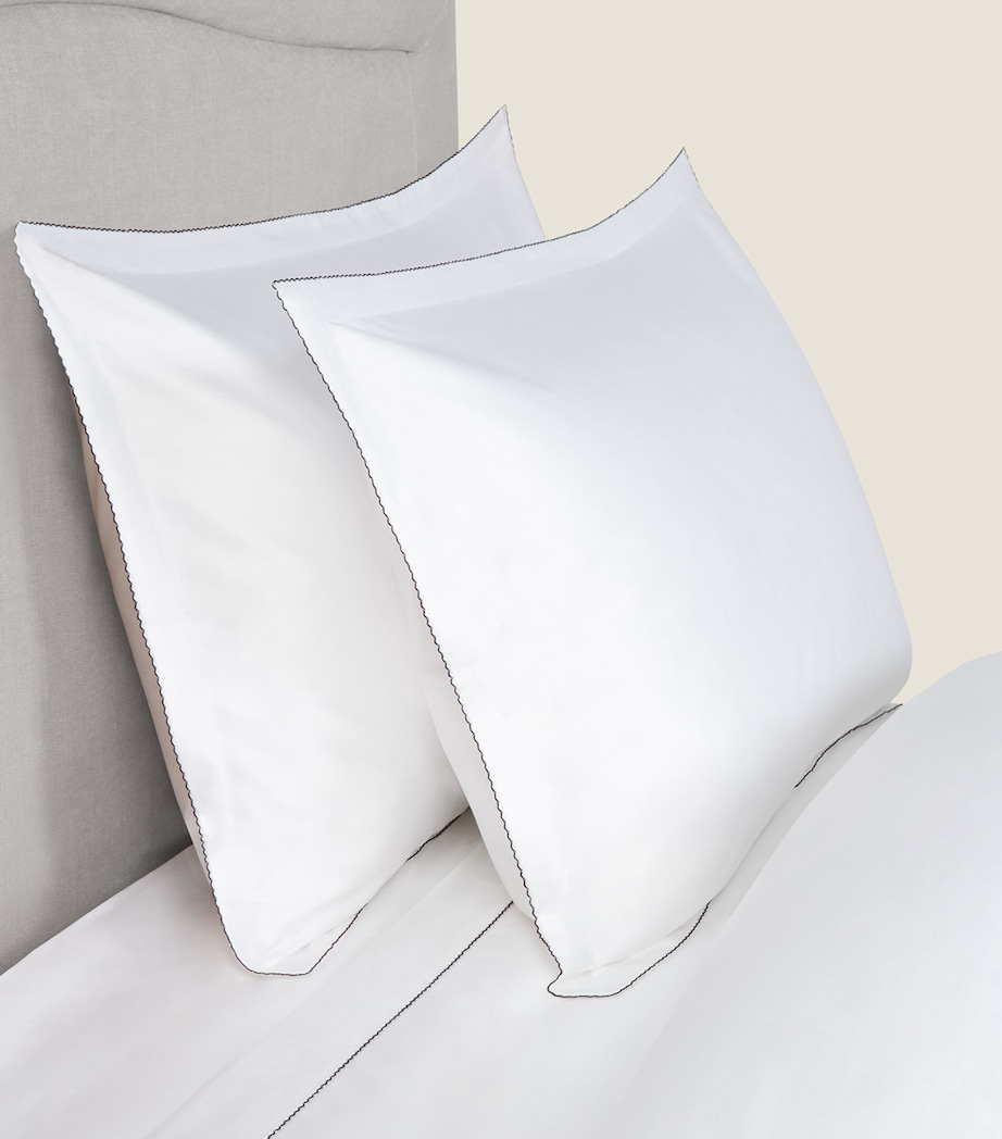 Sea Island Oxford Pillowcase (50cm x 75cm) WHITE Image 2