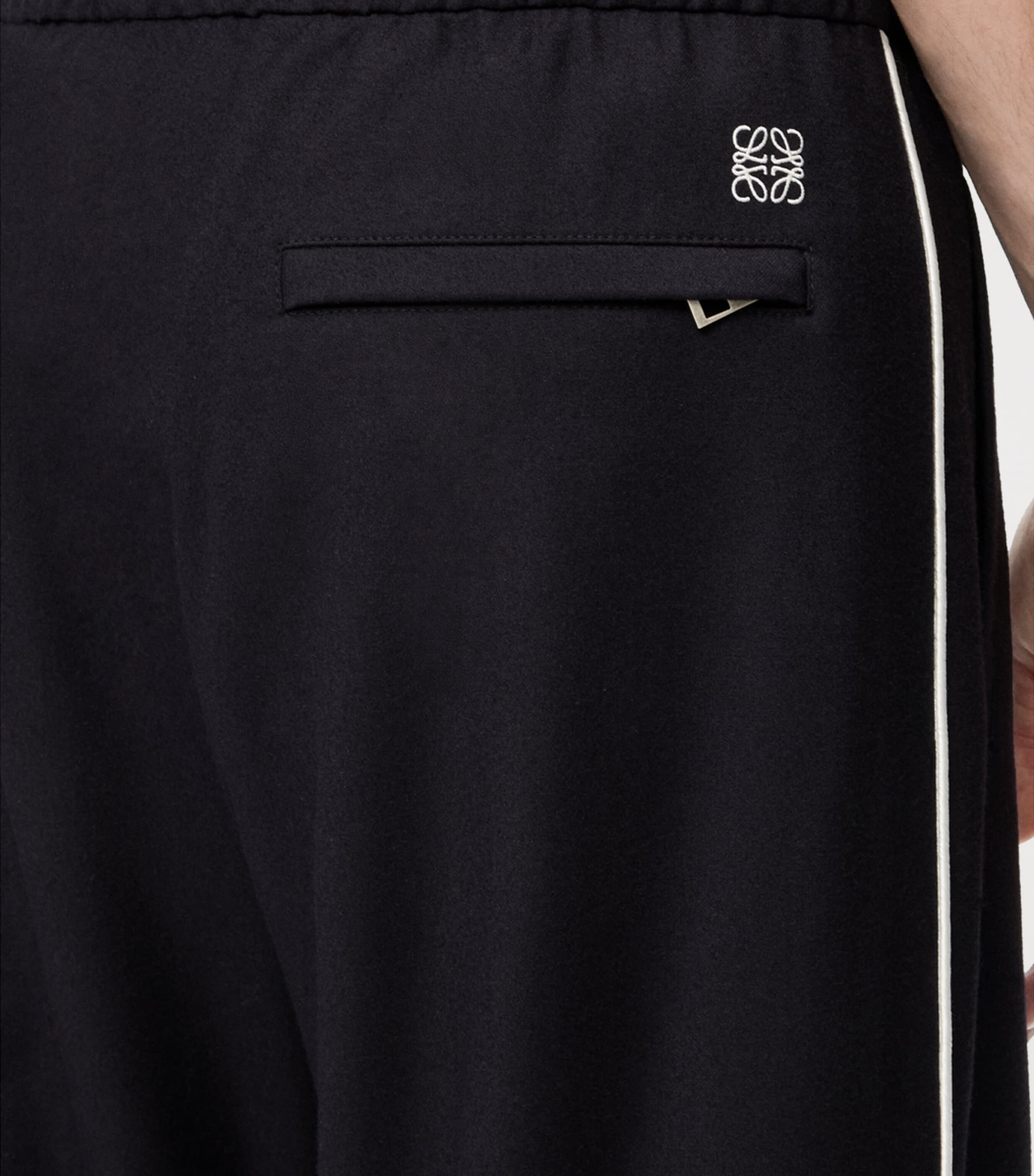 Wool-Blend Drawstring Trousers NAVY BLUE Image 5