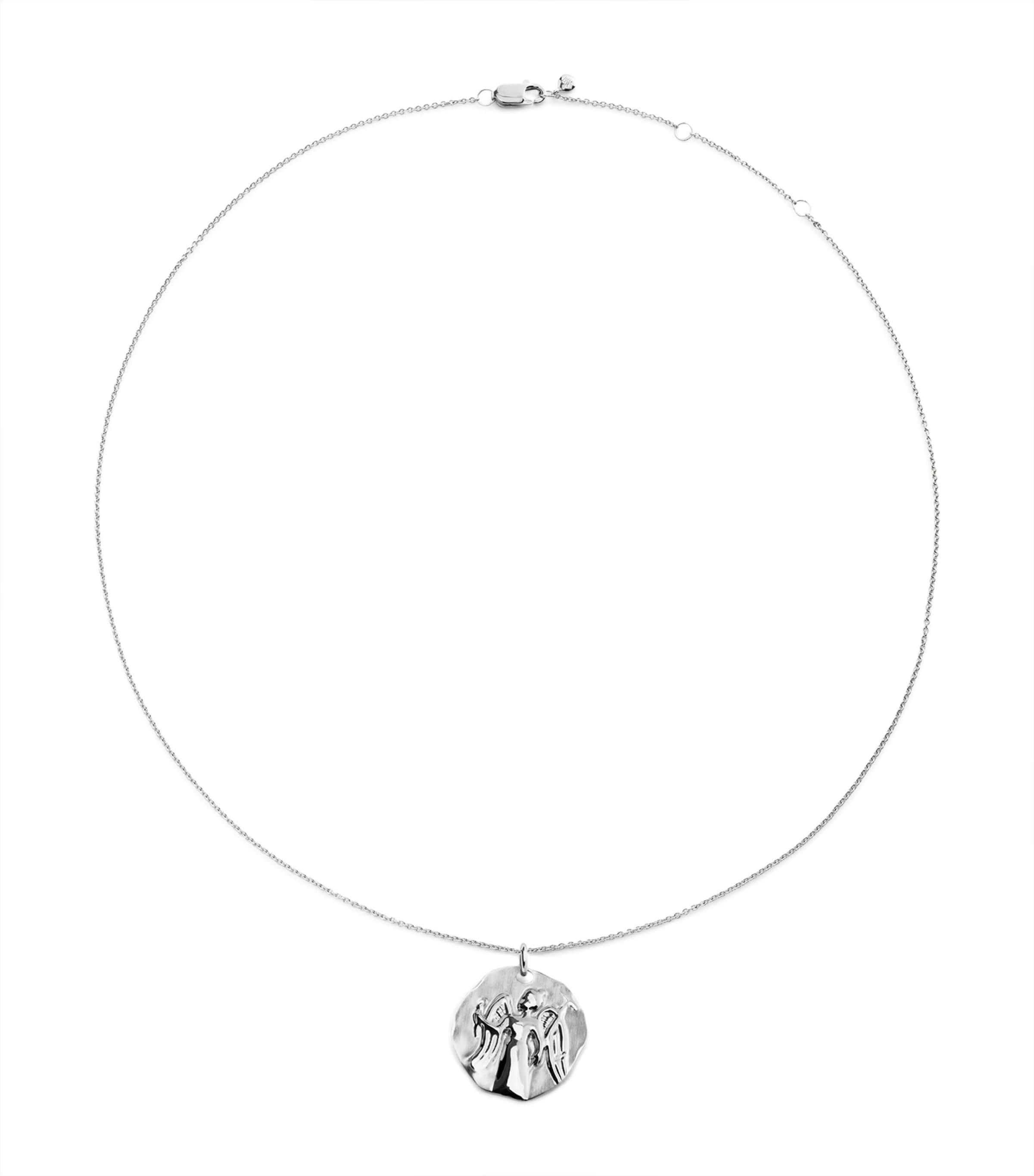 Monica Vinader Sterling Silver Virgo Zodiac Necklace Sterling Silver Image 1