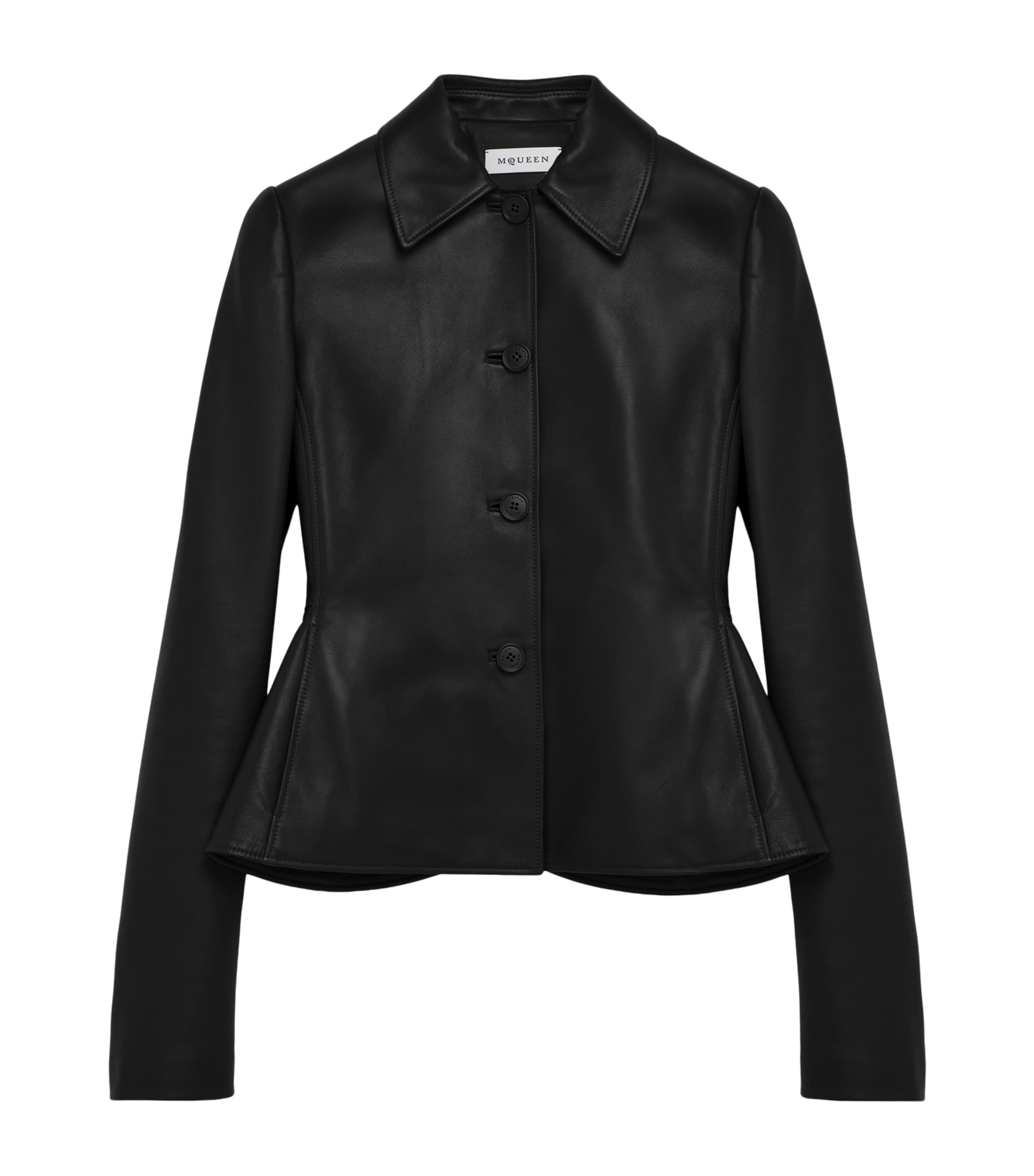 Leather Button-Up Shirt 1000 Image 1