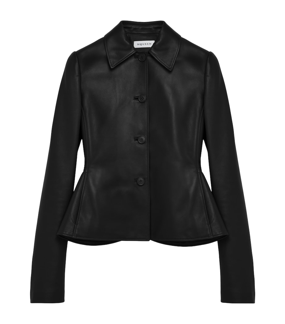 Leather Button-Up Shirt 1000 Image 1
