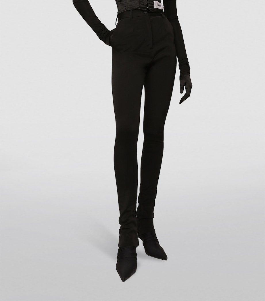 Dolce&Gabbana Womens KIM DOLCE & GABBANA Cady Trousers Black Image 5