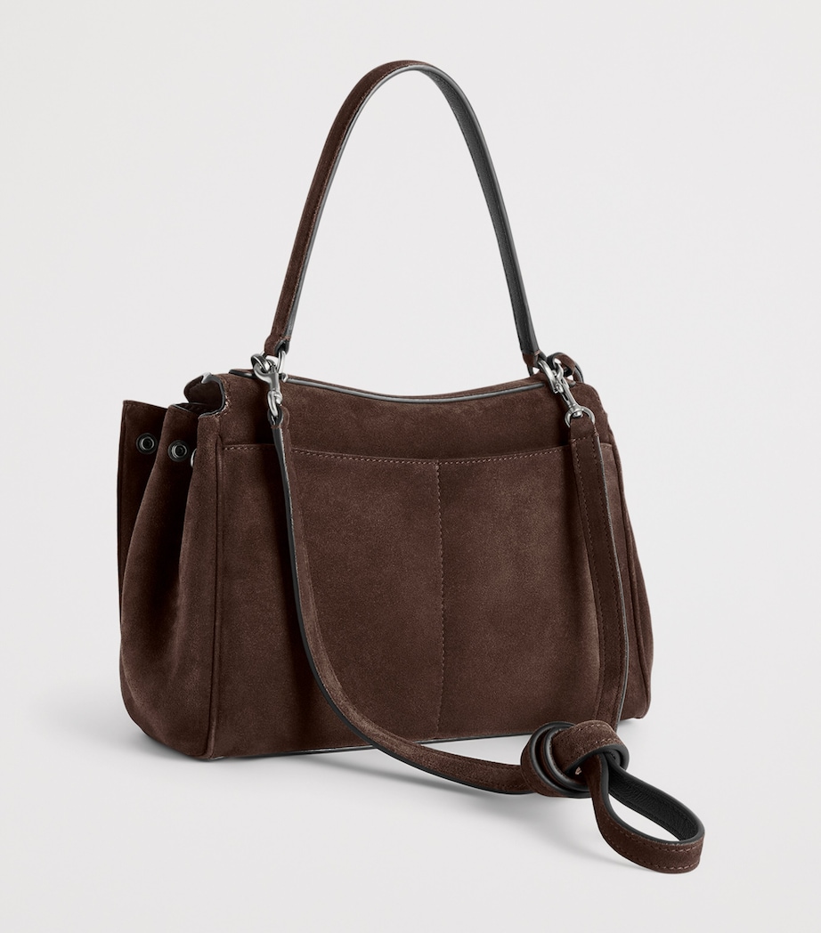 Balenciaga Womens Small Suede Rodeo Top-Handle Bag Image 4
