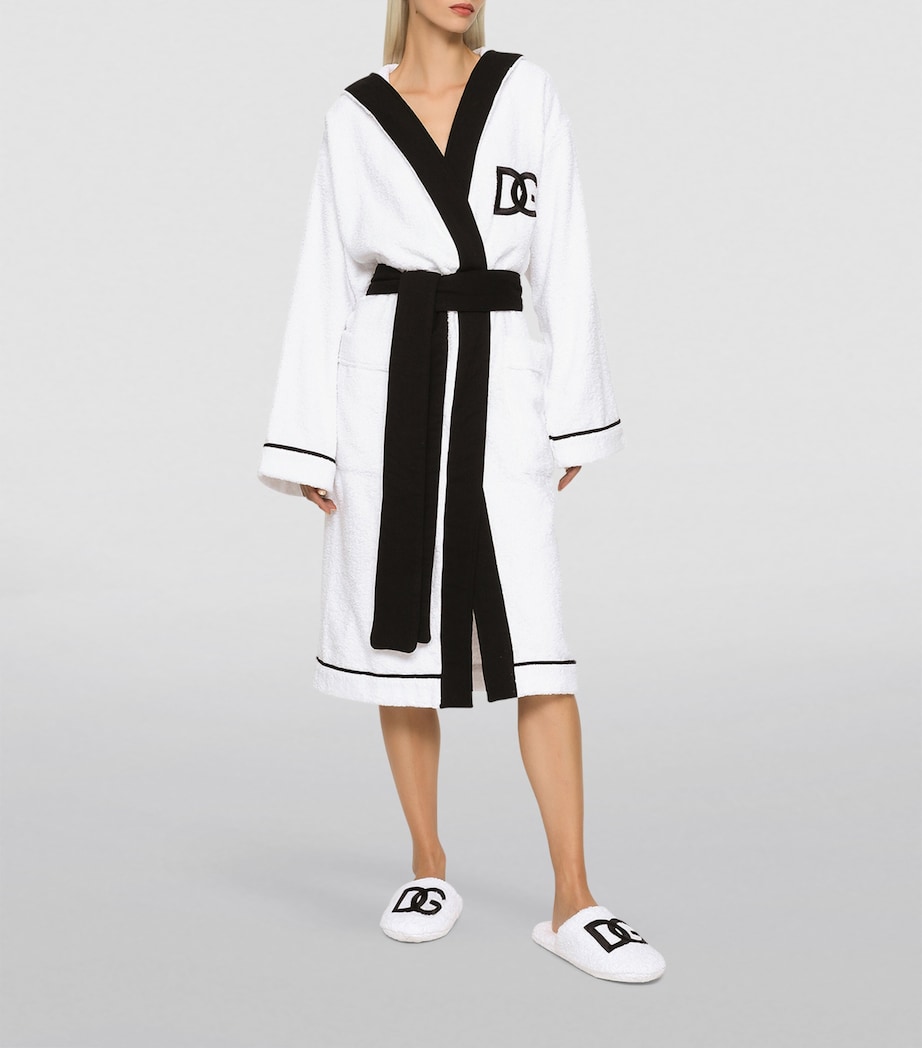 Terry Cotton DG Logo Robe U0071 B CO NERO DG L Image 4
