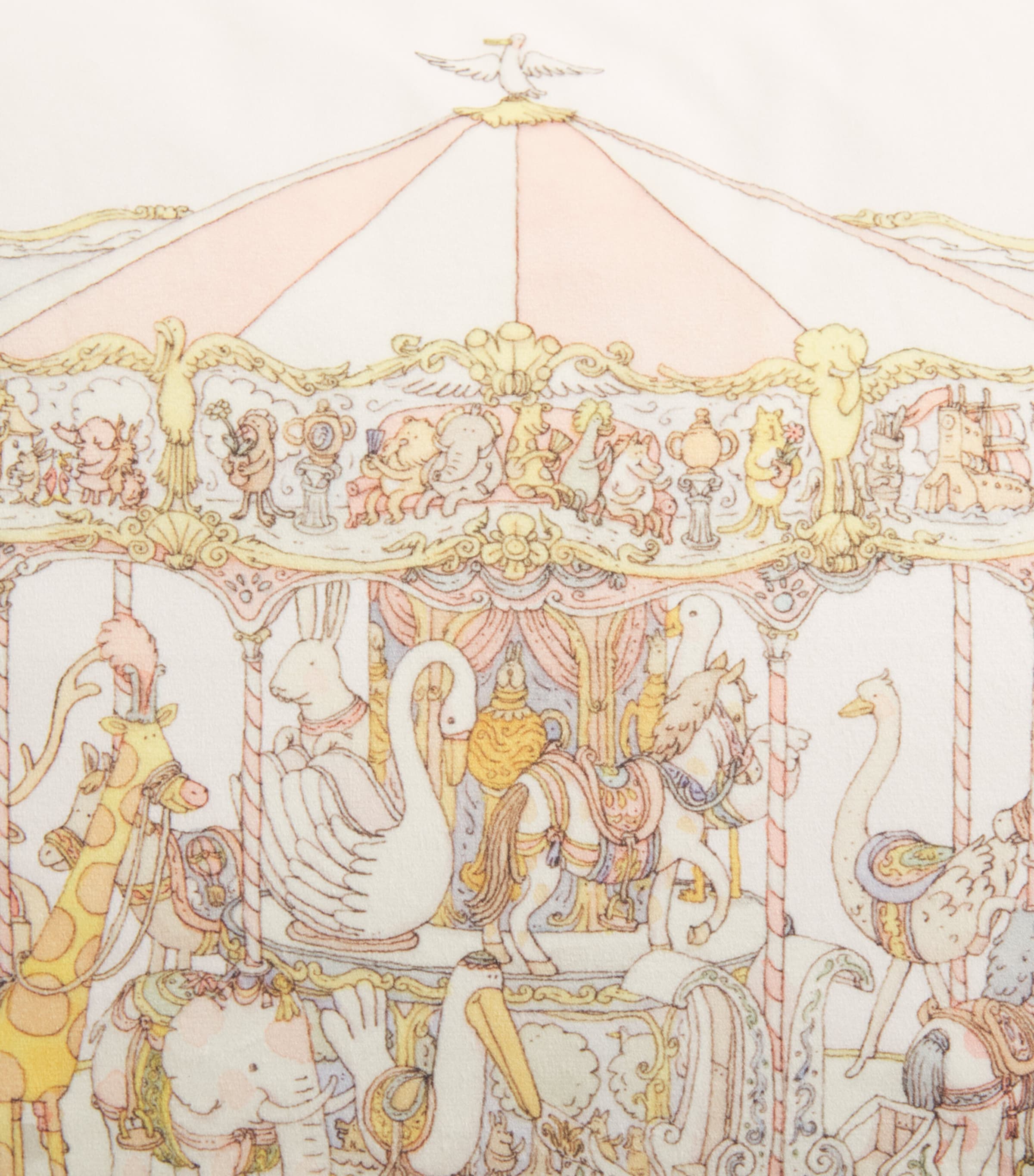 Atelier Choux Cotton-Velour Carousel Cushion Image 2