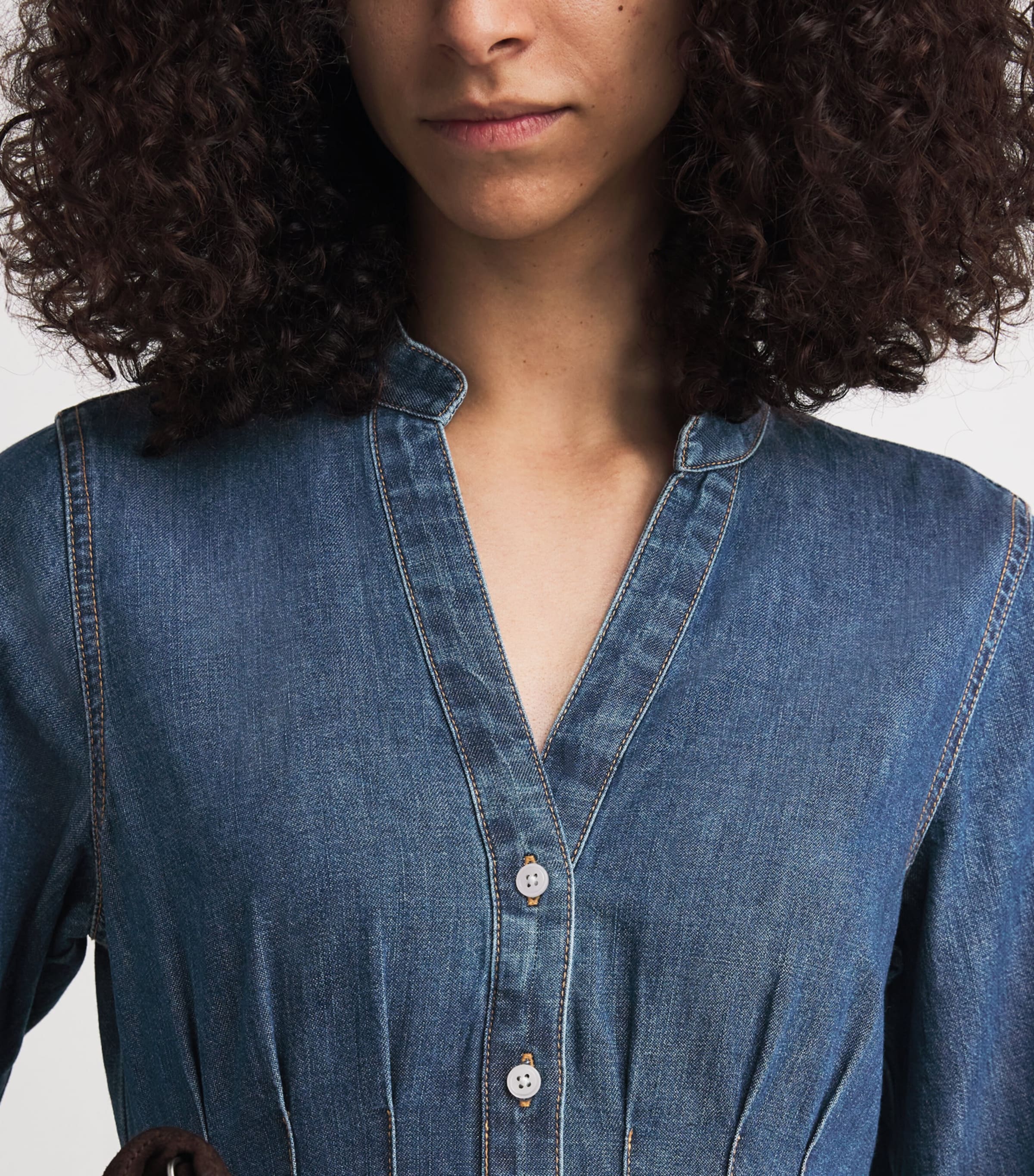 Denim Arcadia Shirt Dress B1210 CITY STROLL Image 4