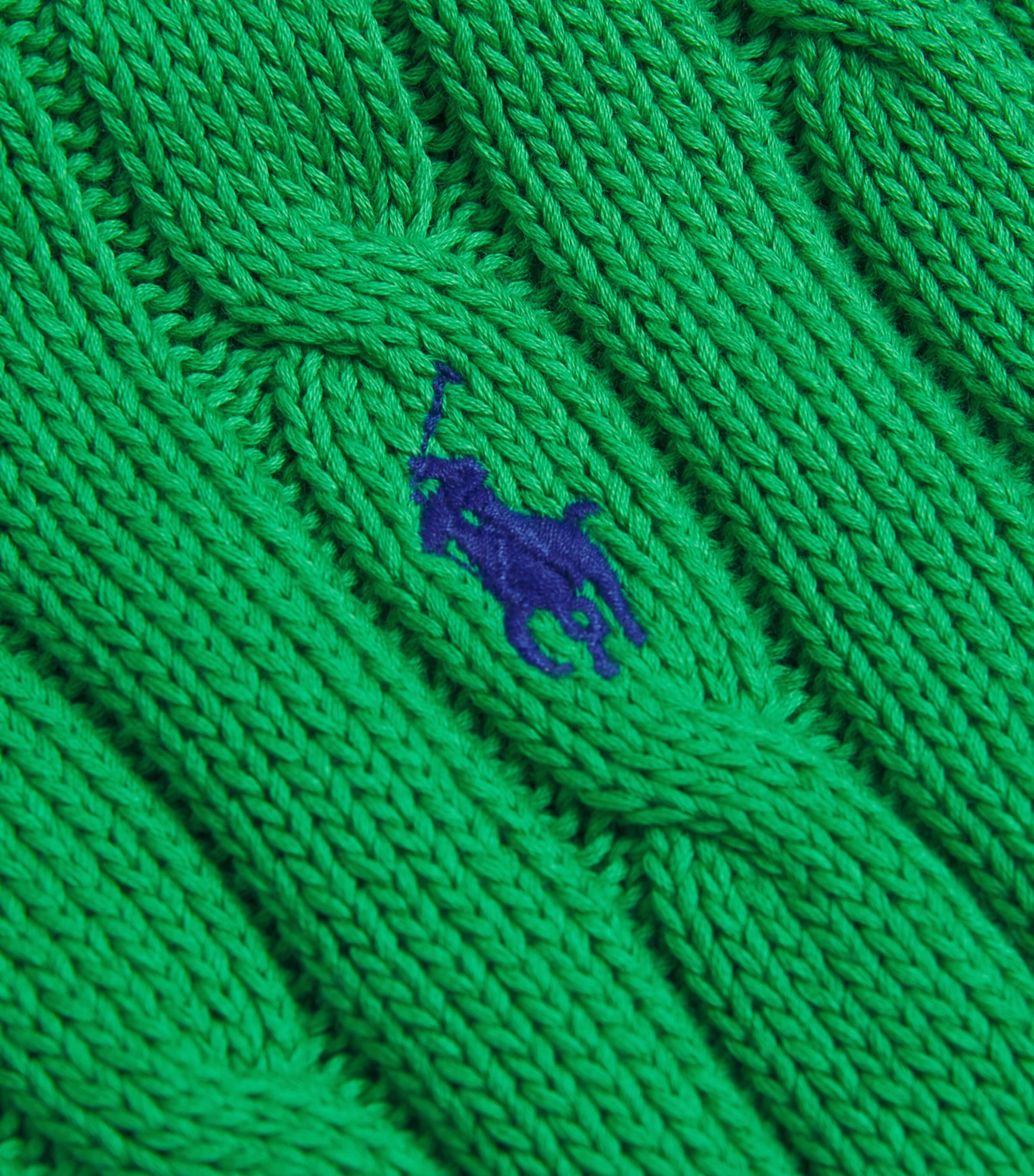 Cotton Cable-Knit Julianna Sweater PREPPY GREEN Image 5
