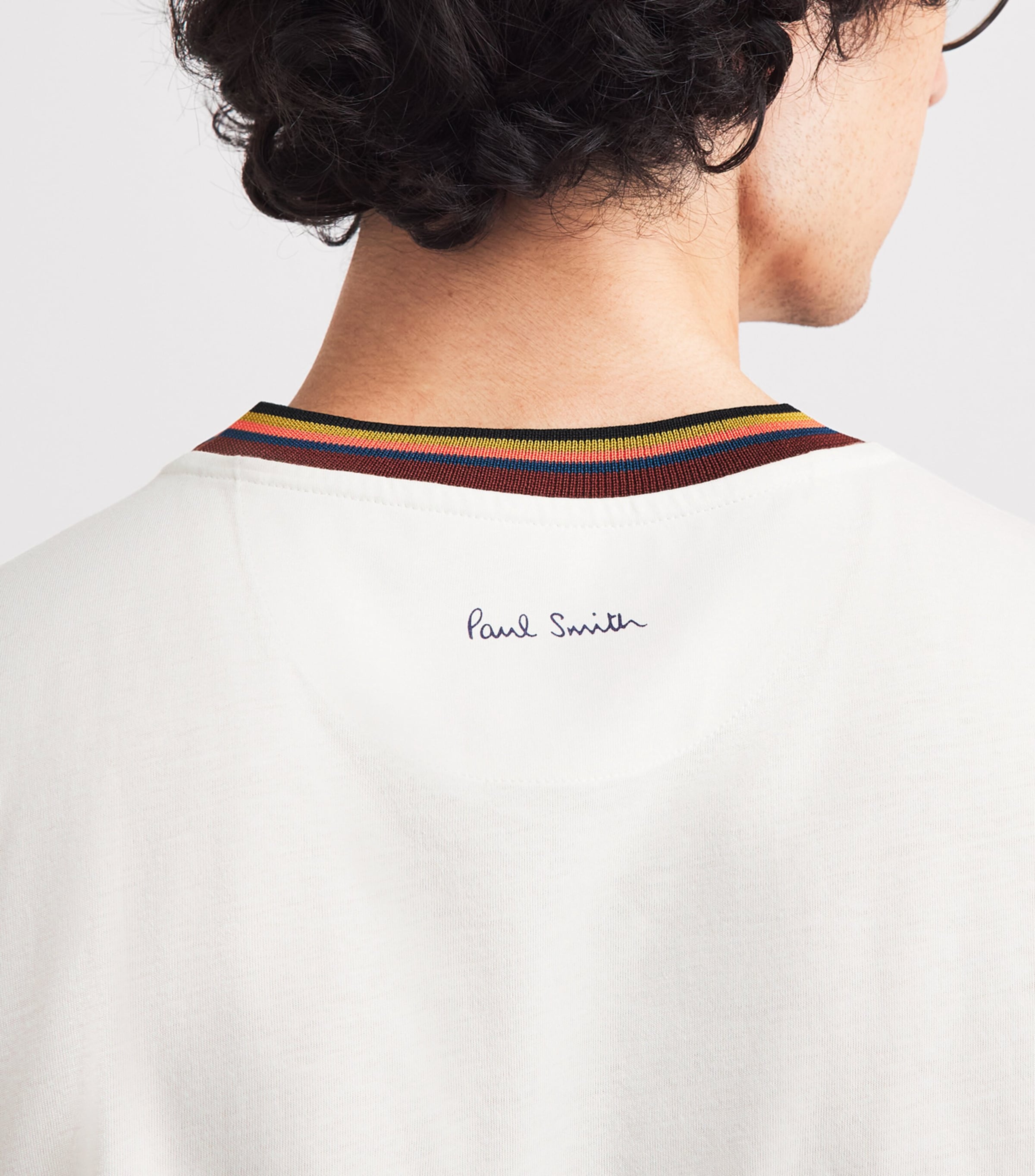 Paul Smith Mens Cotton Artistic Trim T-Shirt Image 3