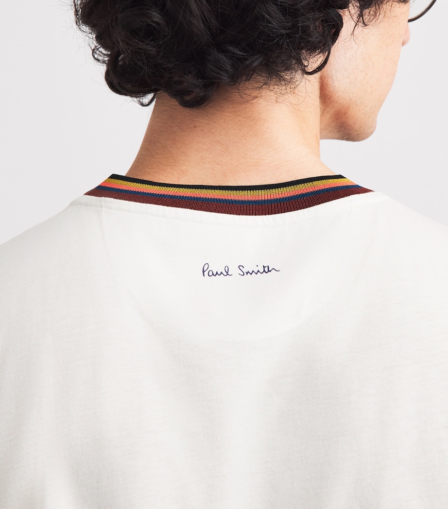 Paul Smith Mens Cotton Artistic Trim T-Shirt Image 3