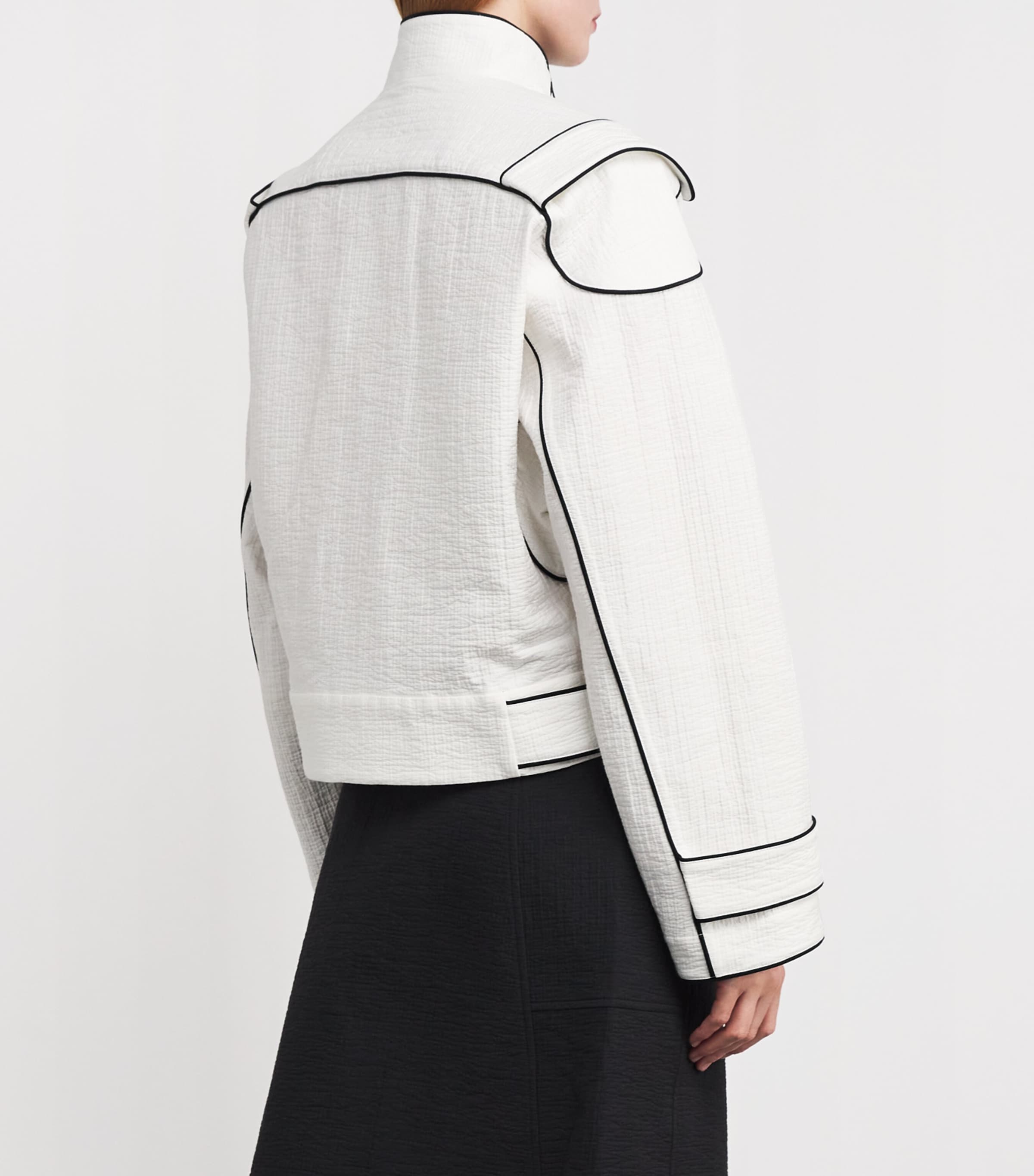 Cotton Bomber Jacket 033MARSHMALLOW Image 4